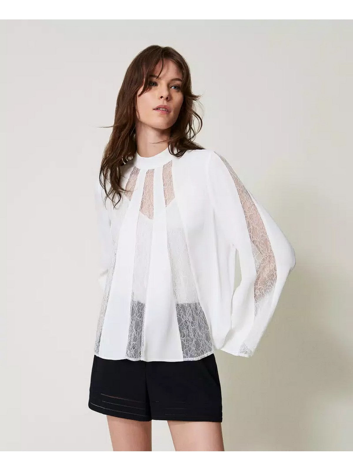 TWINSET Blusa Donna 251TP2413 00282 Bianco gioboutiqueweb
