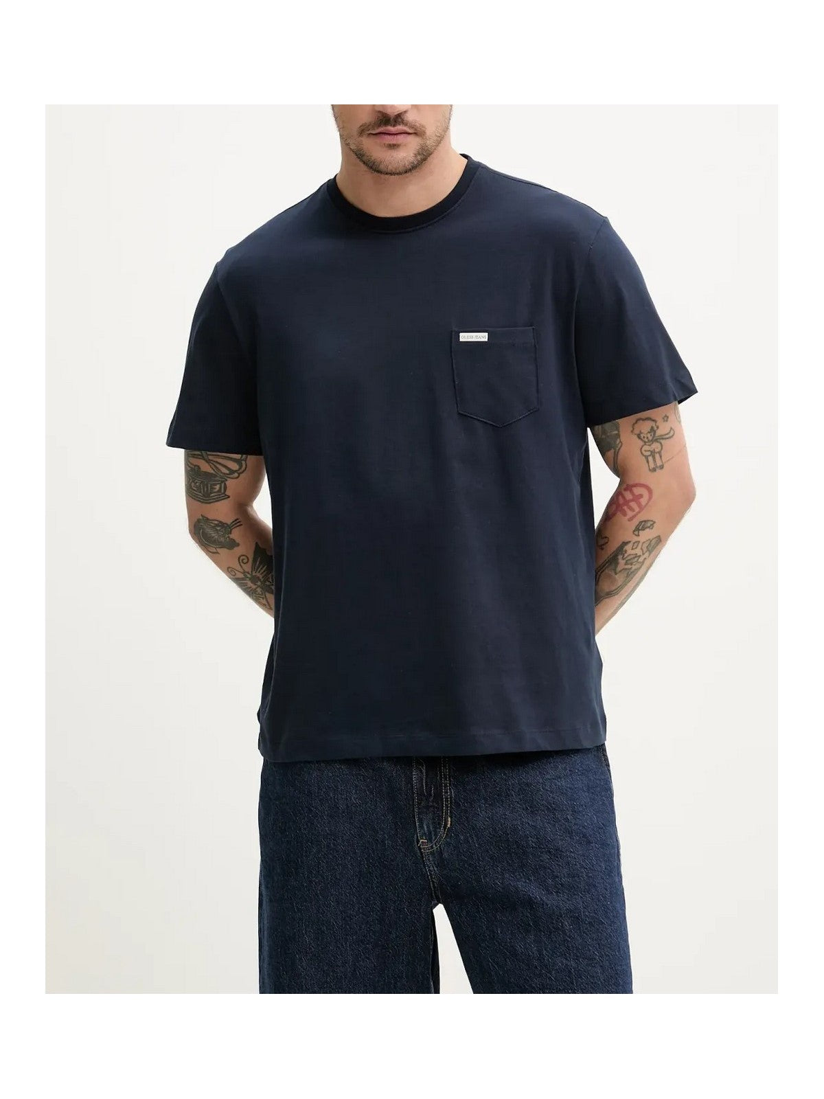 GUESS T-shirt Uomo GJ SS CN REG PKT TEE M5RI74 K8FQ4 A71W DARING OCEAN