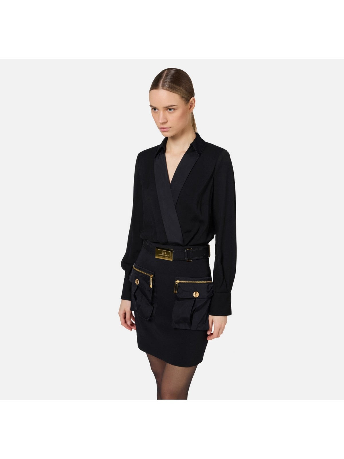 ELISABETTA FRANCHI Abito Donna AB65546E2 110 Nero gioboutiqueweb