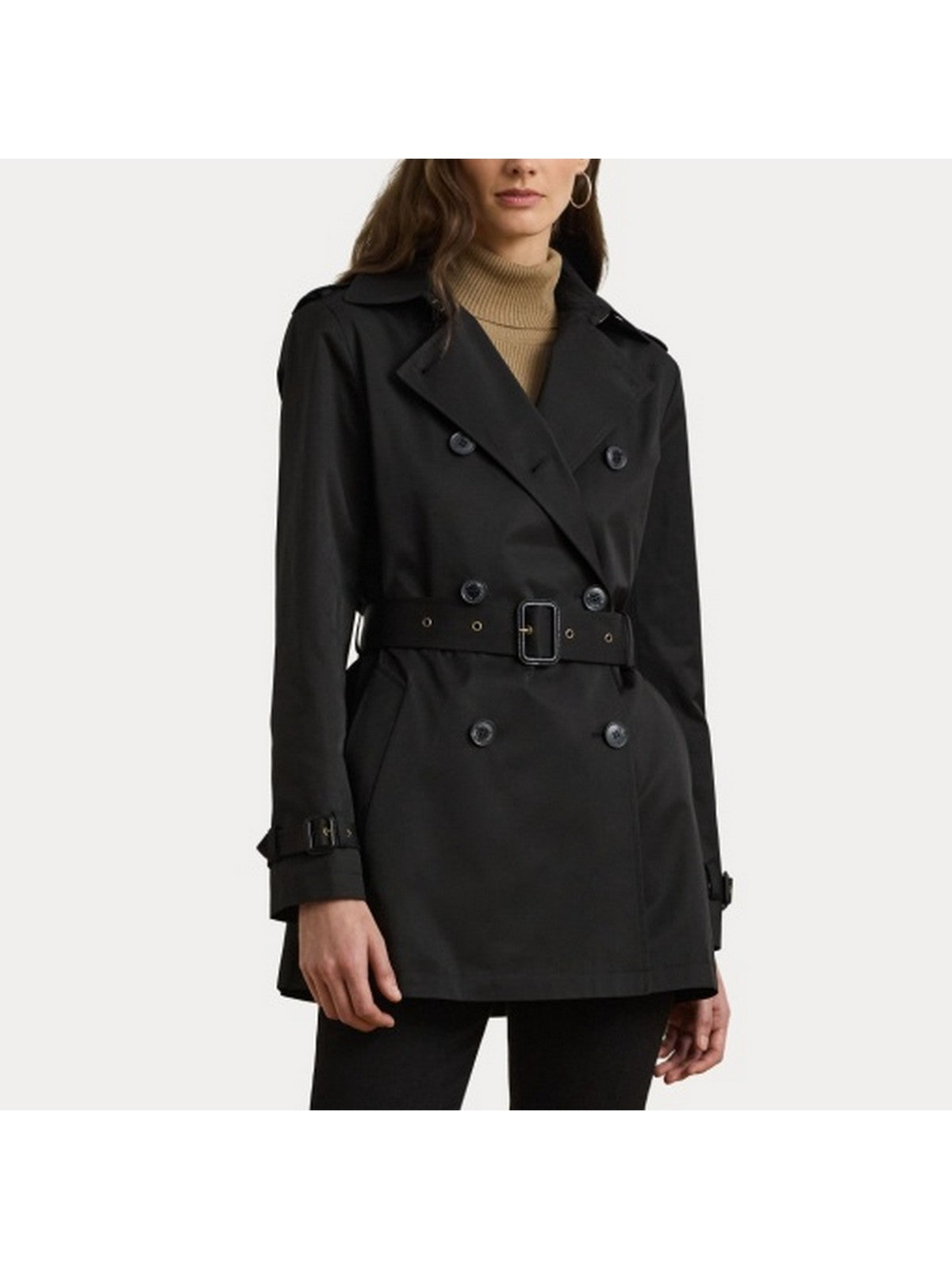 LAUREN RALPH LAUREN Trench Donna DB BLT TR30 297967126 001 Nero gioboutiqueweb
