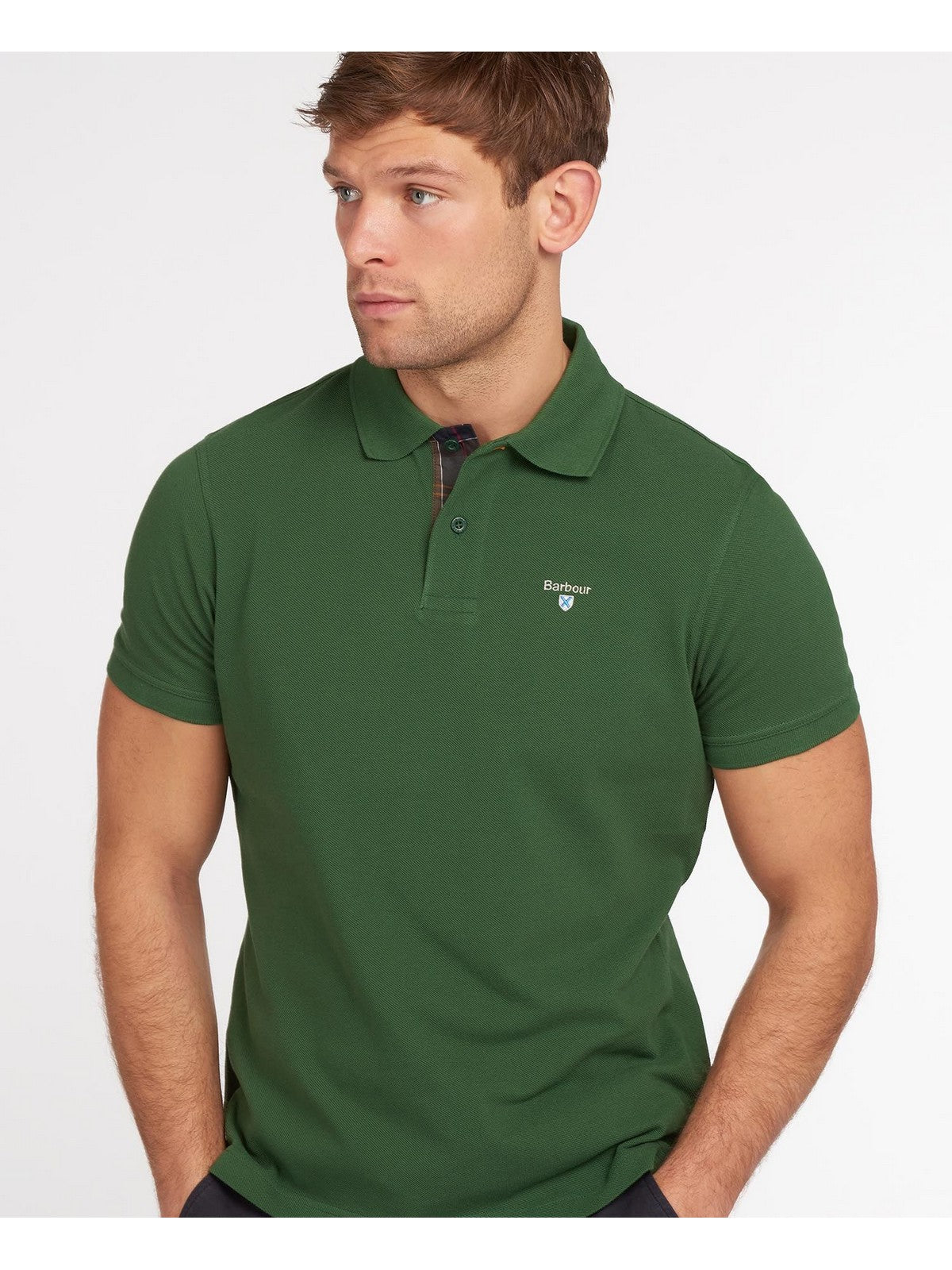 BARBOUR Polo Uomo MML0012 OL72 Verde gioboutiqueweb