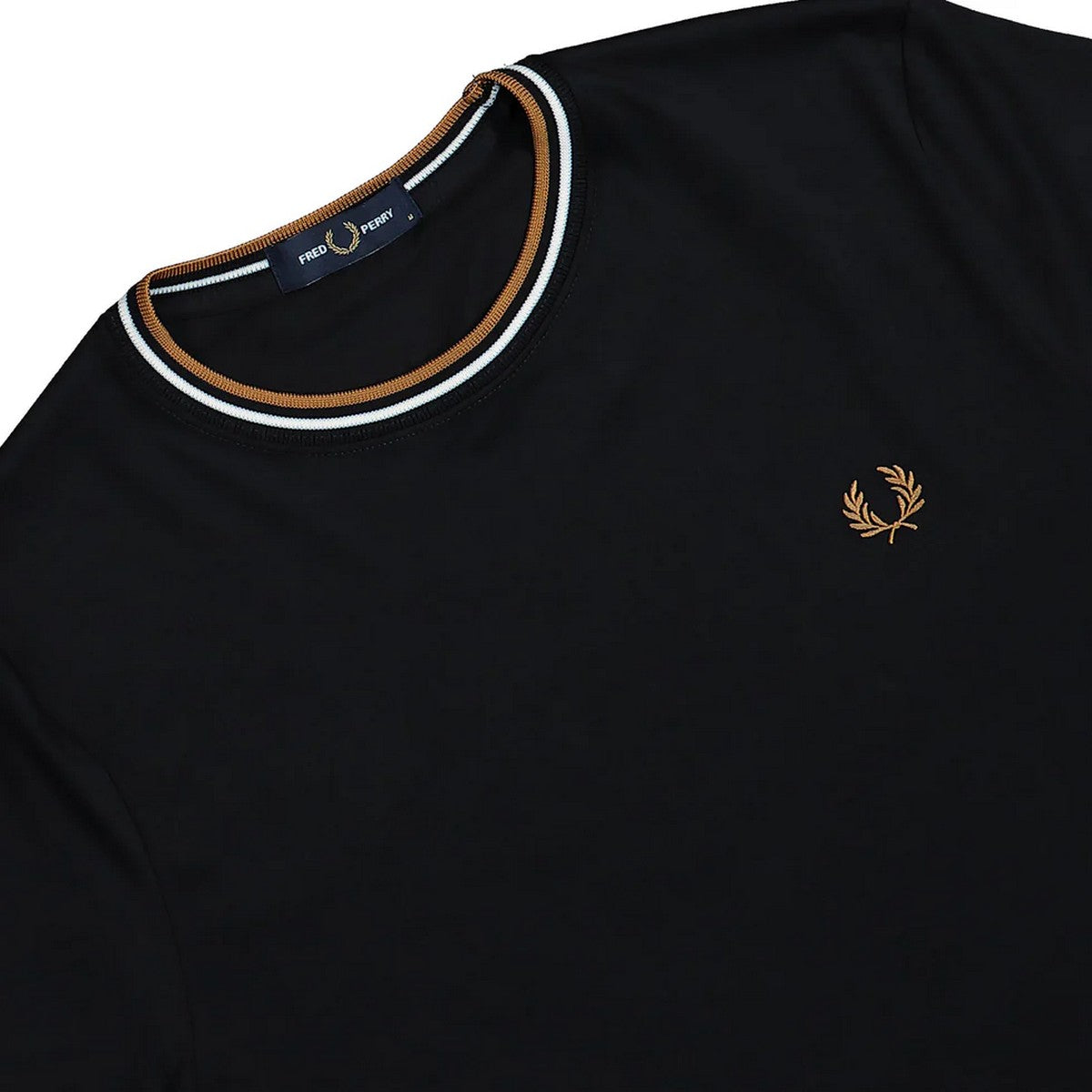 FRED PERRY T-shirt Uomo FP TWIN TIPPED T-SHIRT FP-M1588V-57 P69 BLACK