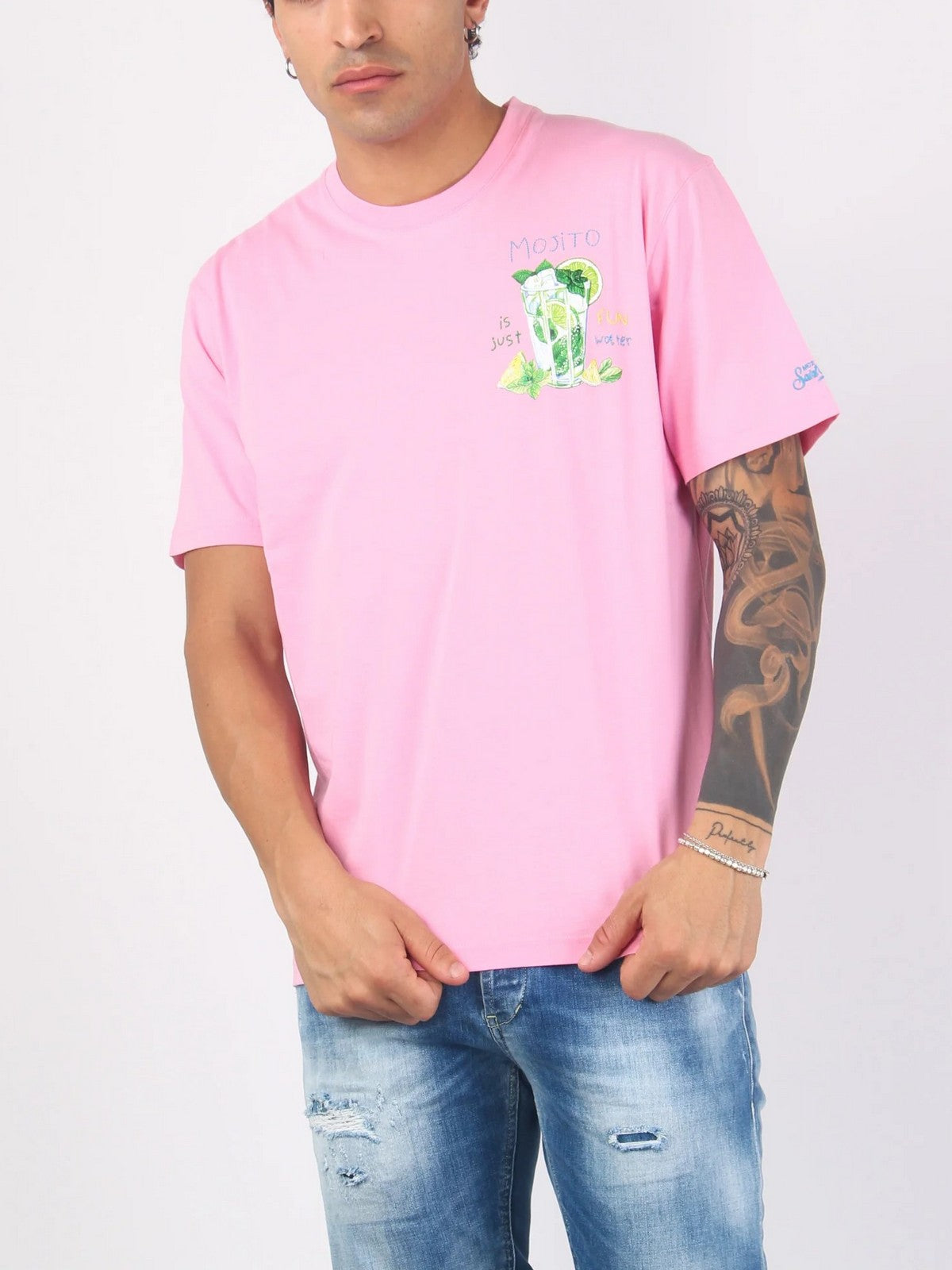 MC2 SAINT BARTH T-Shirt e Polo Uomo TSHIRT MAN 03554F Rosa gioboutiqueweb