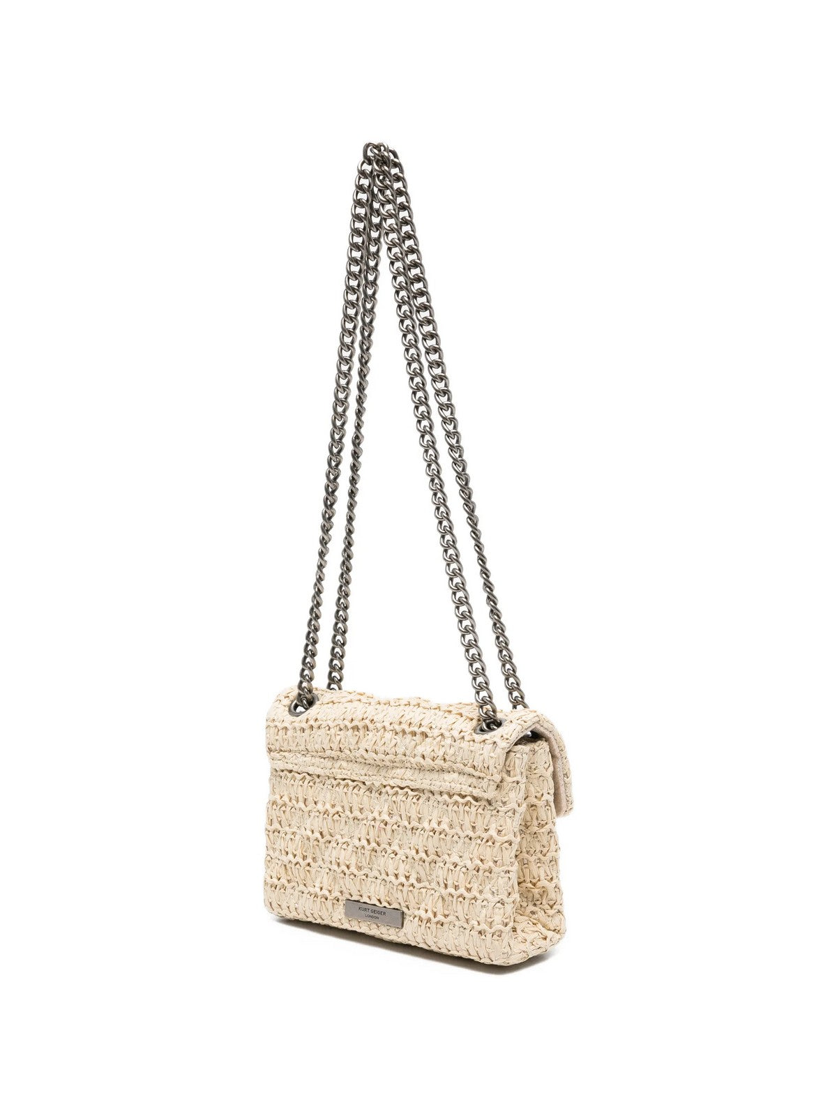 KURT GEIGER Borsa Donna 690-RAFFIA MINI KENSINGTON 5576840999 BEIGE Beige