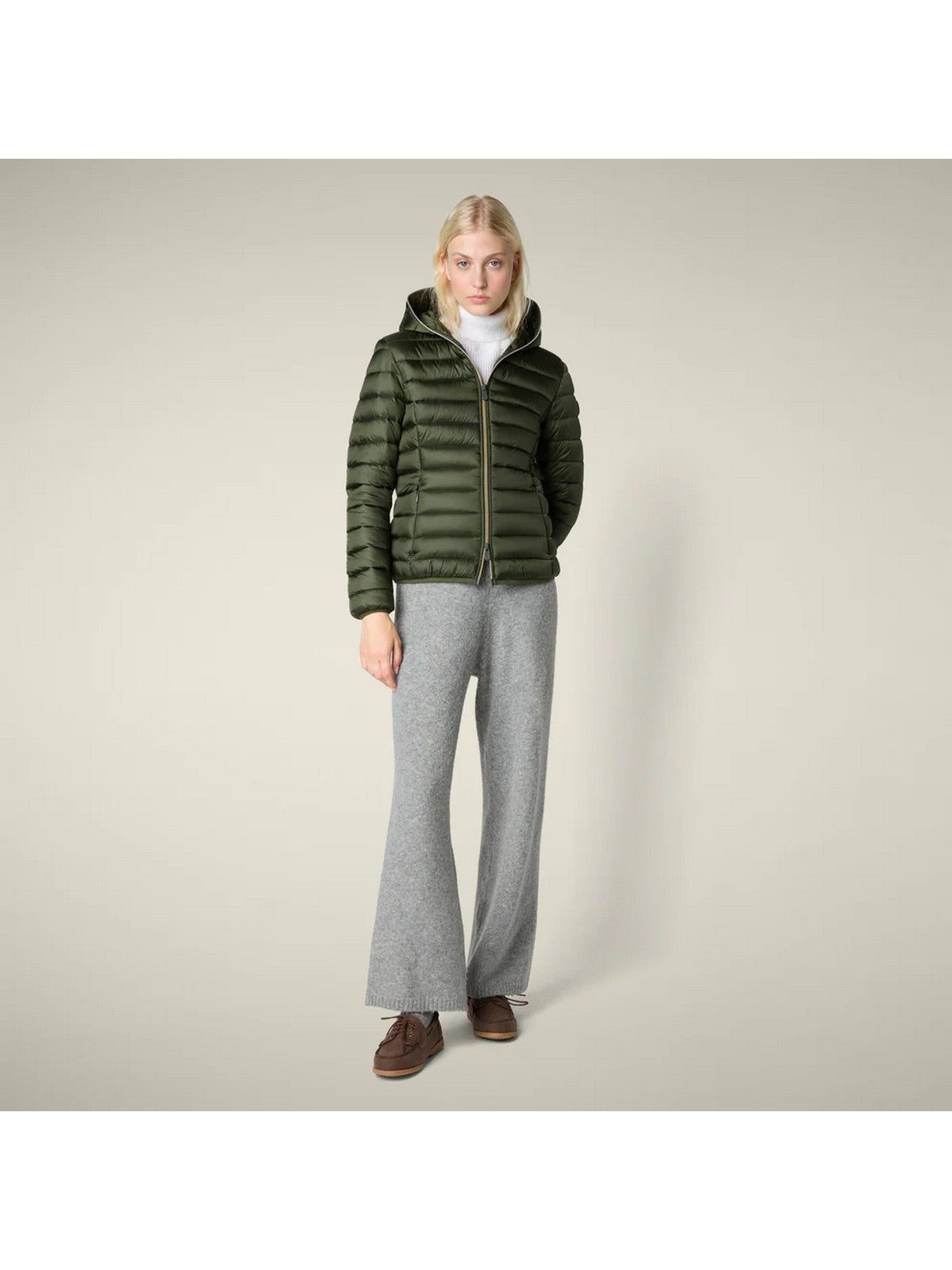 SAVE THE DUCK Piumino Donna Alexis D33620W IRIS21 50023 PINE GREEN