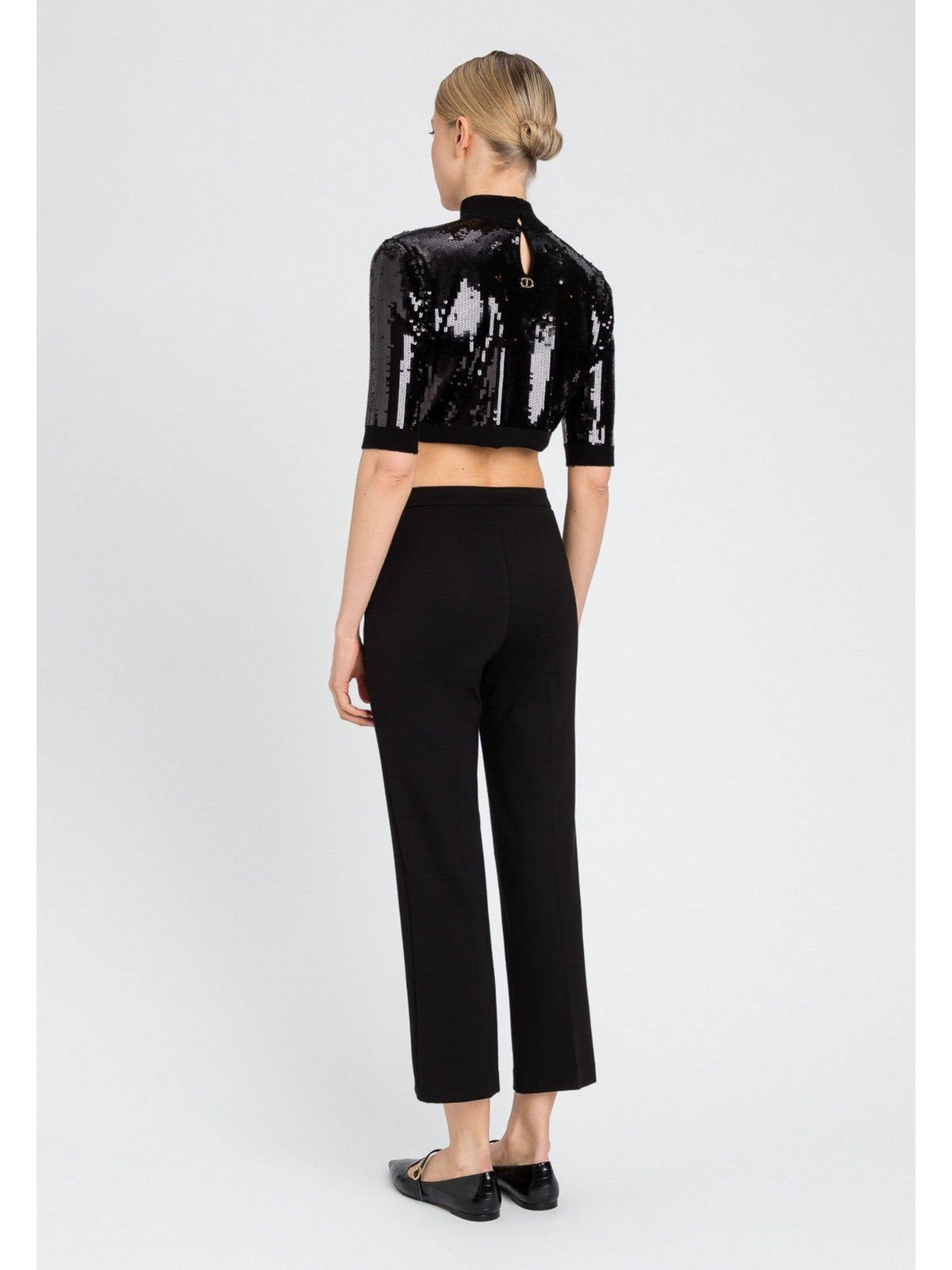 TWINSET Pantalone Donna 242TT2048 00006 Nero gioboutiqueweb