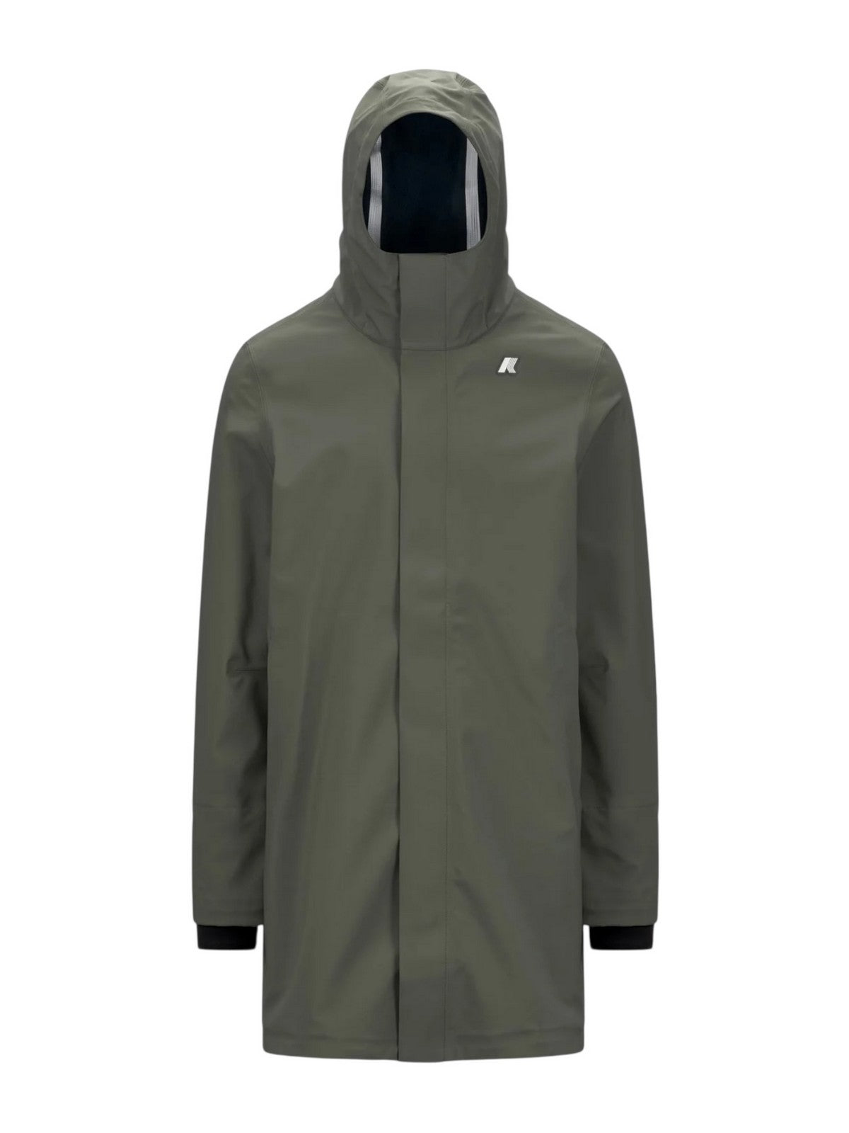 K-WAY Giubbino Uomo Thomas bonded K7126WW AF0 GREEN BLACKISH - BL