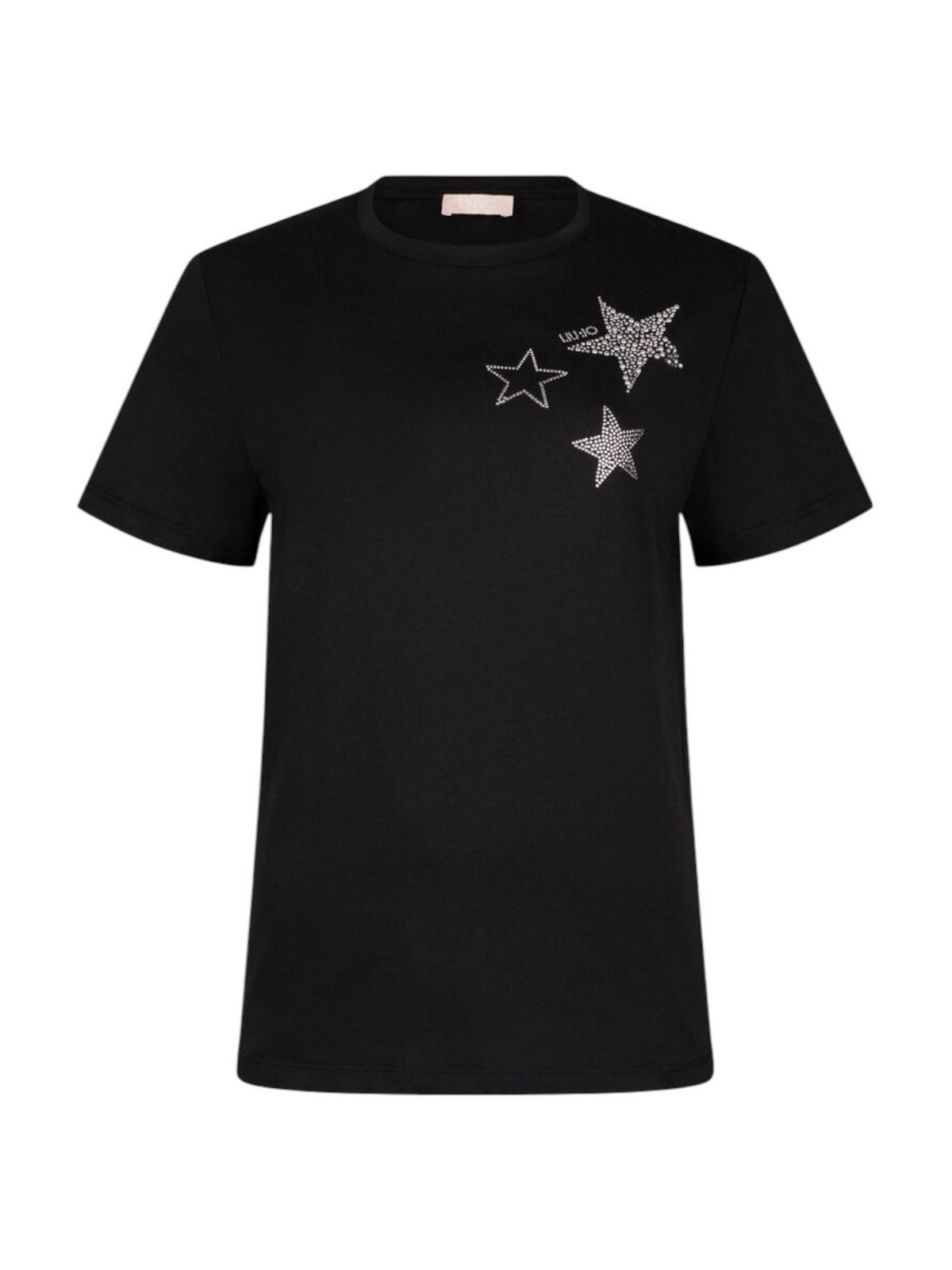 LIU JO WHITE T-shirt Donna WA6491JS923 P9354 Nero LiuJo star hotf
