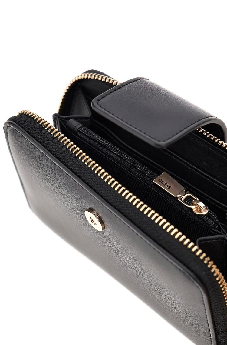 GUESS Portafoglio Donna JANE SLG MEDIUM ZIP AROUND SWVG98 91140 BLA BLACK