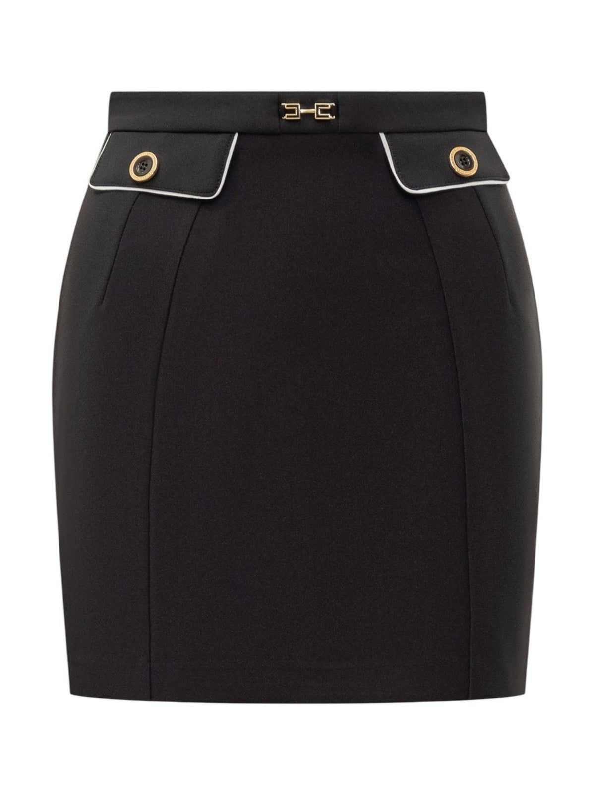 ELISABETTA FRANCHI Gonna Donna GOT0351E2-685 Nero gioboutiqueweb