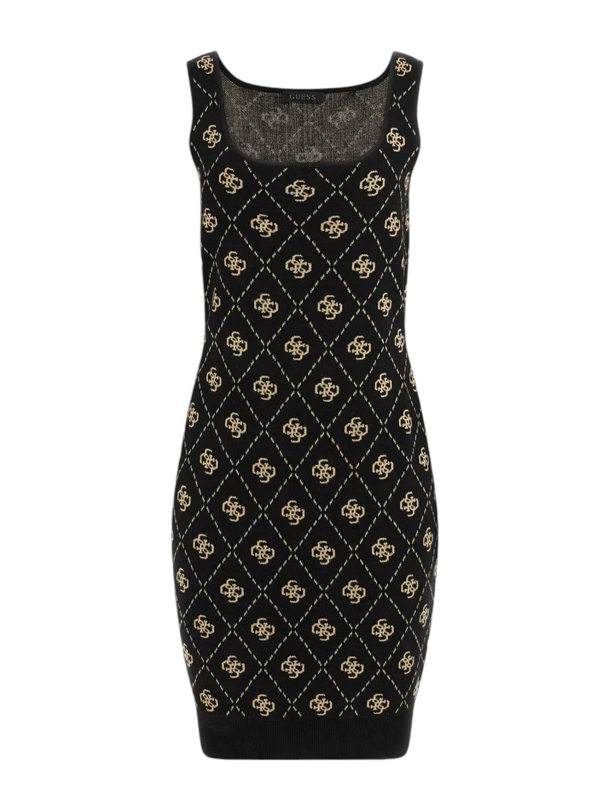 Guess Woman Dress Sarah 4G SL Dress Swr W4BK98 Z3JD2 FJ5Y BLACK