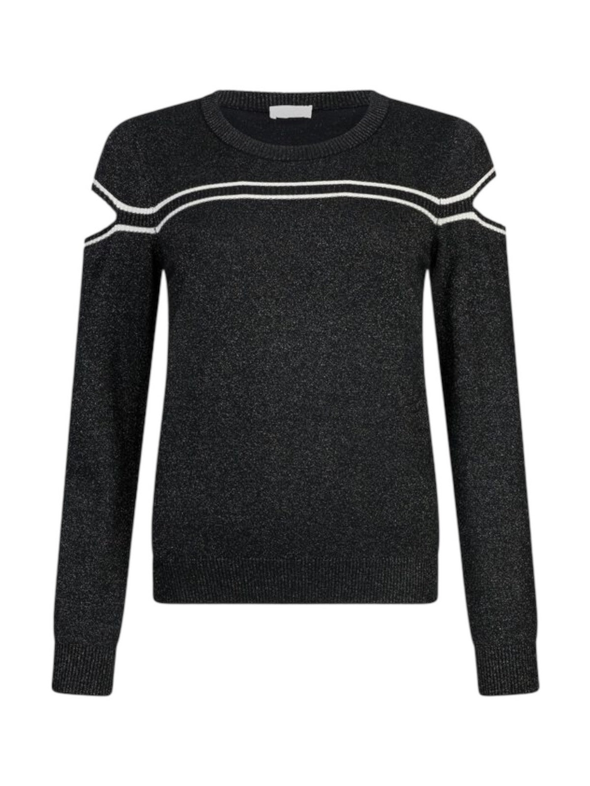 LIU JO SPORT Maglia Donna TF5026MS49I A4345 Nero lux/bco latte