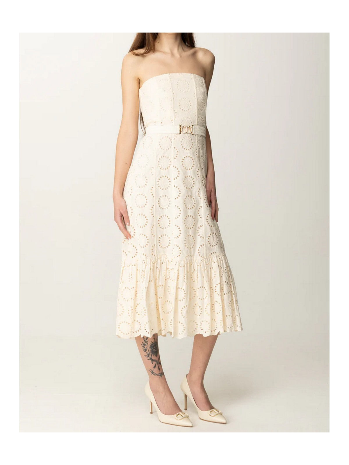 TWINSET Abito Donna 251TT2361 00282 NEVE gioboutiqueweb