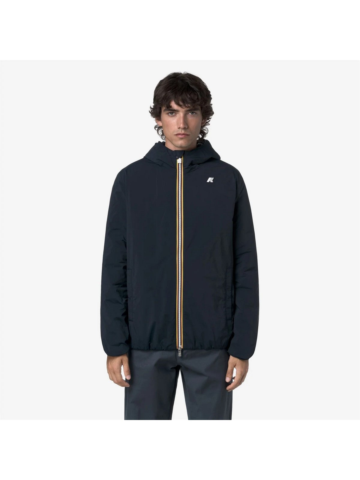 K-WAY Giubbino Uomo JACK PLAIN WARM K2136DW K89 BLUE DEPTH