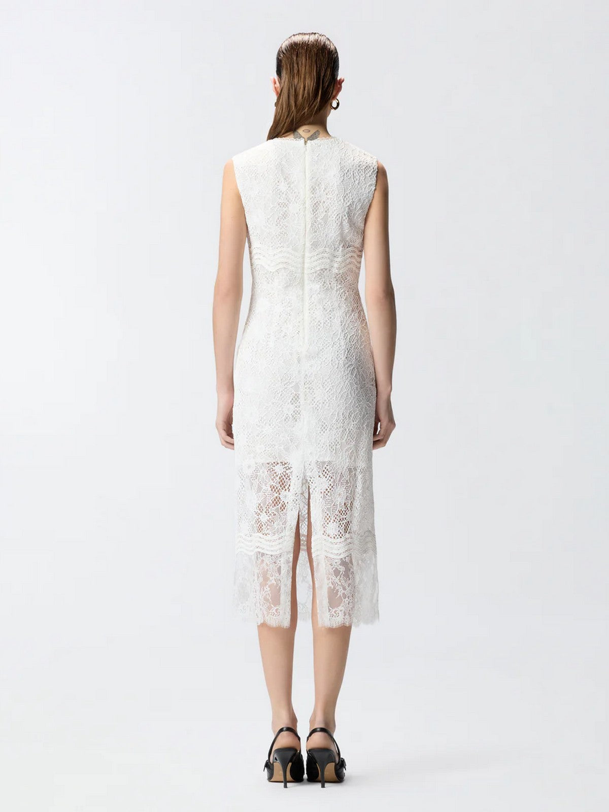 PINKO Abito Donna AUDREY ABITO PIZZO REBRODE 106660-A381 Z05 BIANCO-BIANCANEVE