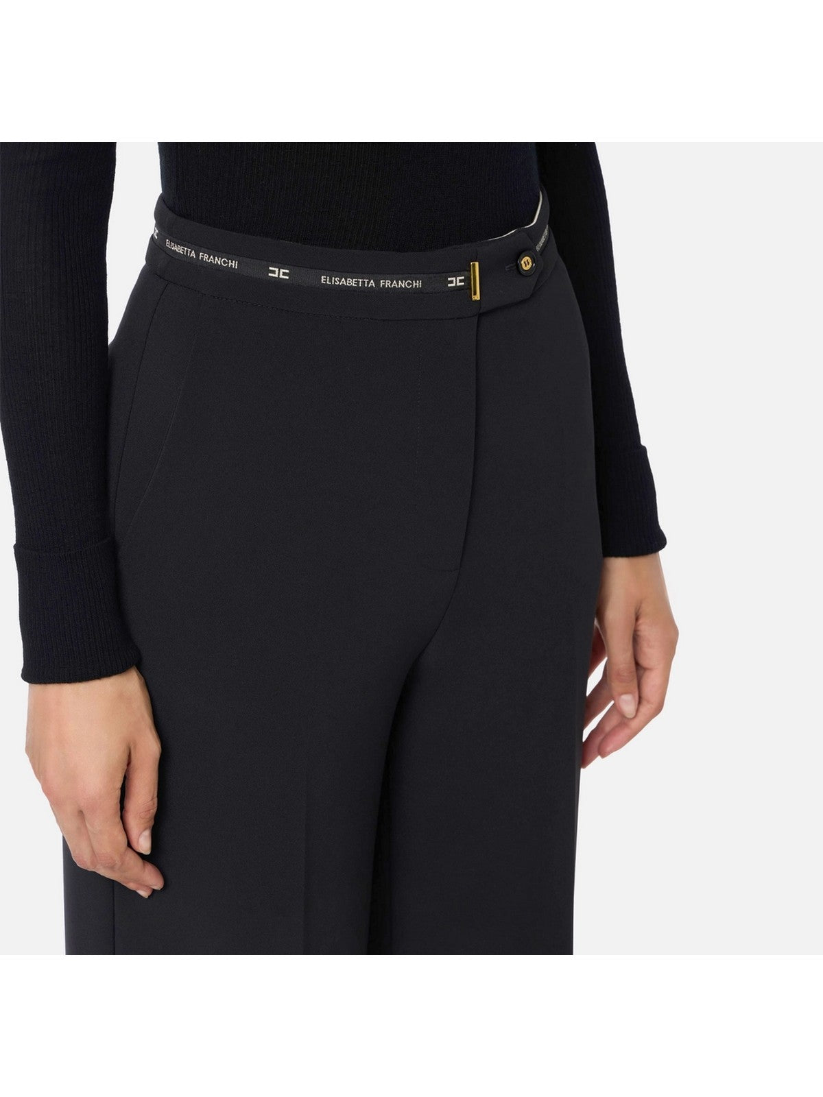 ELISABETTA FRANCHI Pantalone Donna PA10356E2 110 Nero gioboutiqueweb