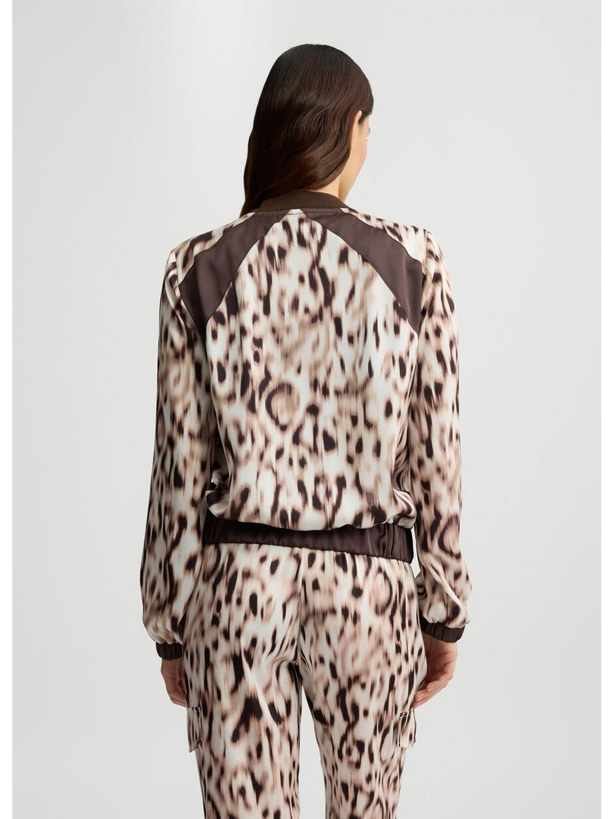 LIU JO SPORT Felpa Donna TA5197TS964 M9064 Natural beige/moro gioboutiqueweb