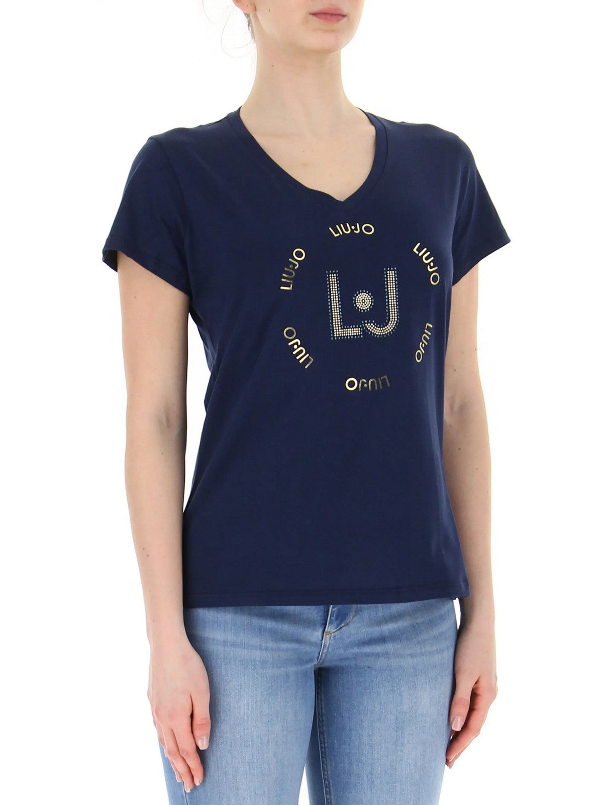 Liu Jo Sport T-Shirt und Pole Woman Ta4137J6040 N9126 Blau