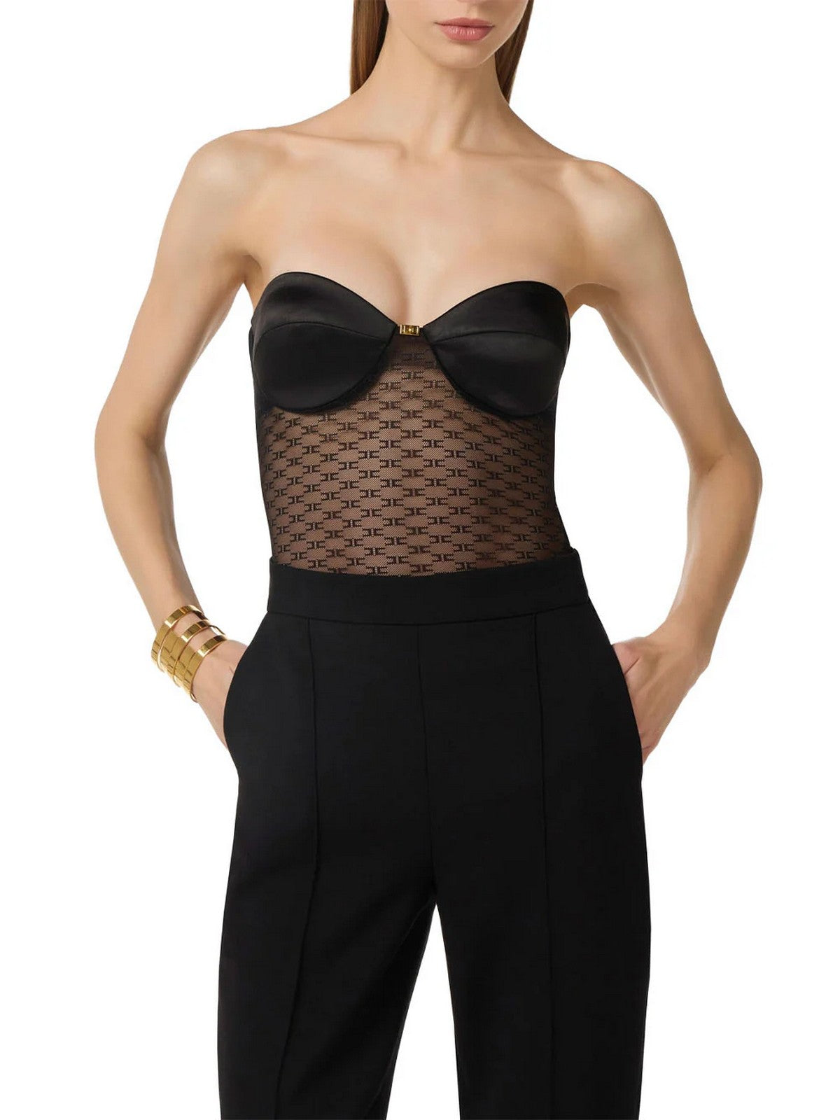 ELISABETTA FRANCHI Body Donna BO02662E2 110 Nero