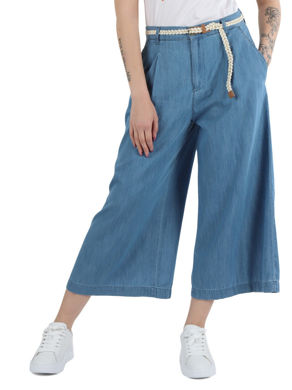 LIU JO BLUE DENIM Bermuda Donna UA5213D3202 78832 Blu gioboutiqueweb