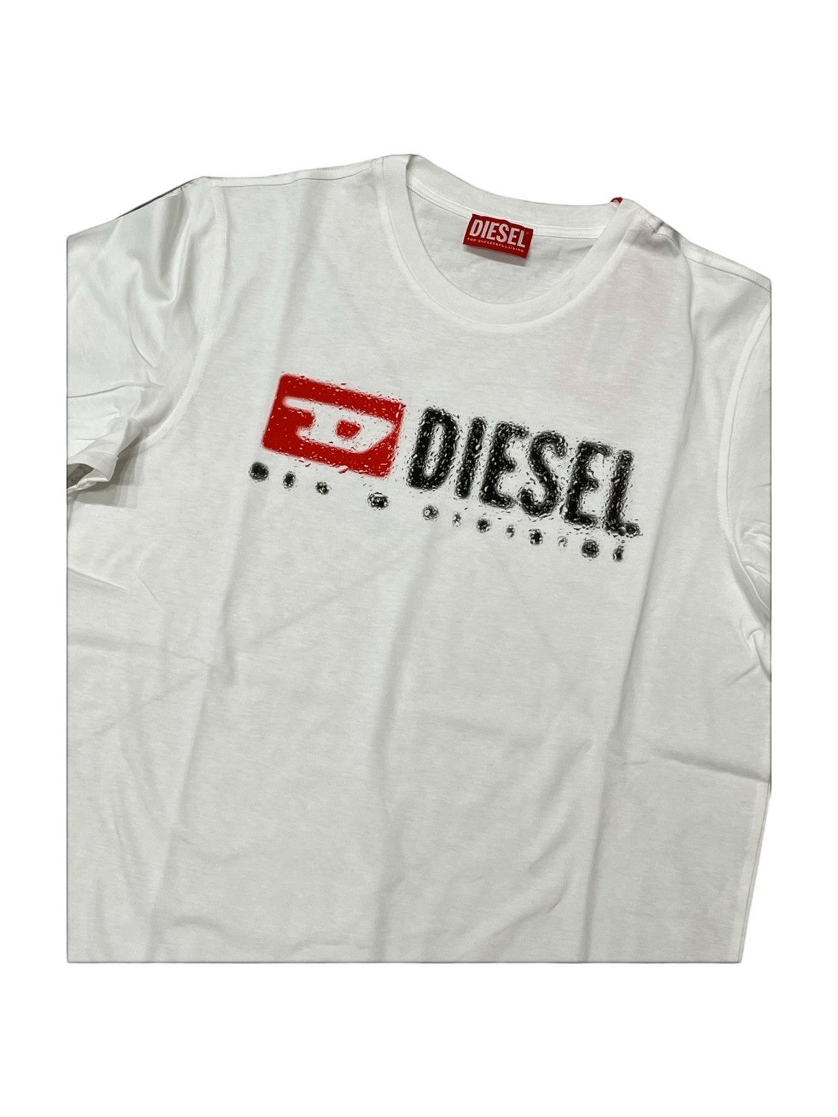 Diesel t-shirt children and teenagers j02474 00yi9 k100 white