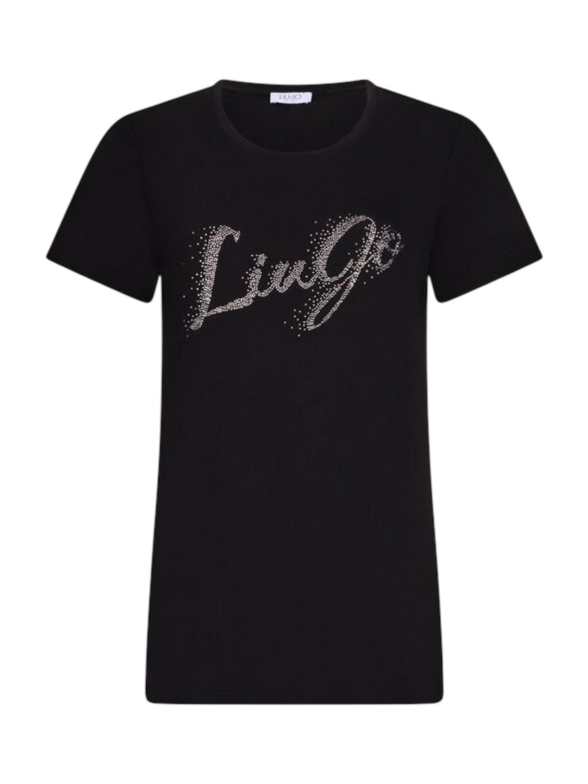 LIU JO BLUE DENIM T-shirt Donna UF5266JS904 P9004 Nero fad.LiuJo silve