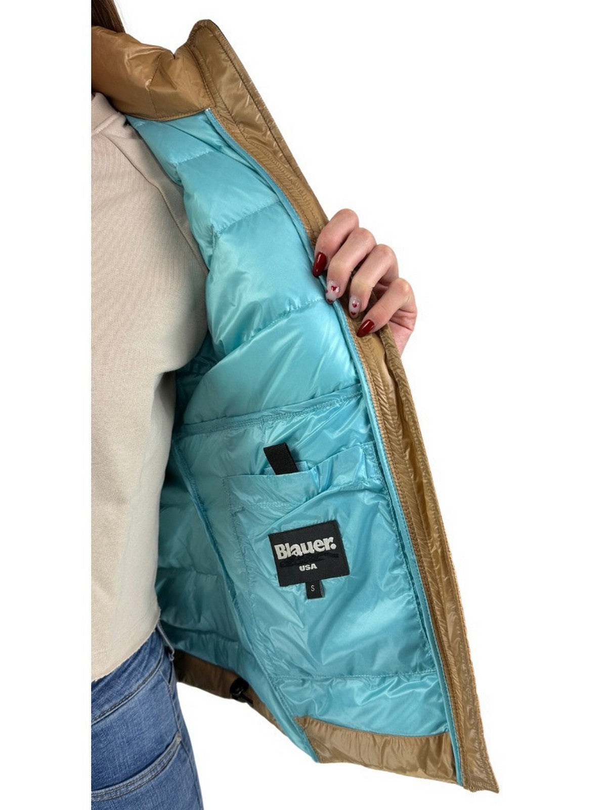 Blauer Duvet Frau 24SBLDC03050 005050 287 Brown