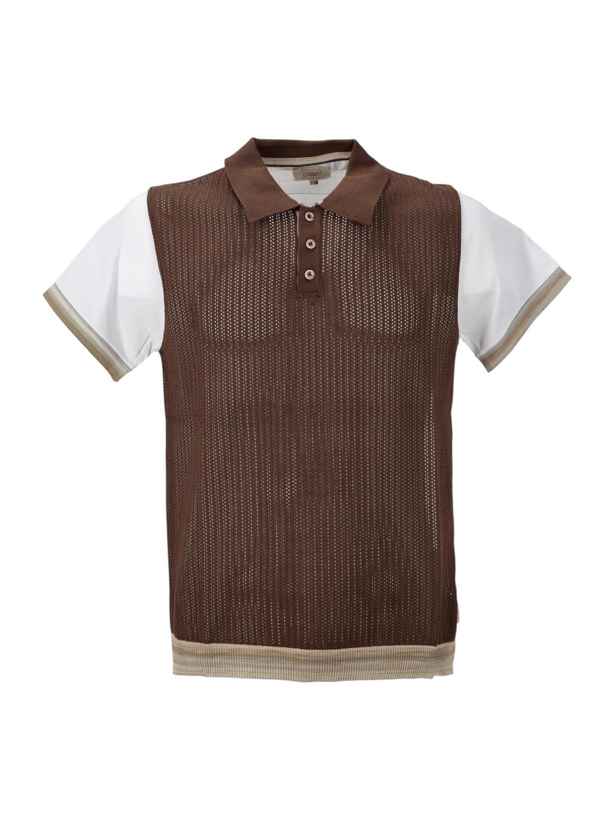 BOB Polo Uomo P25TOD UNICA B Marrone gioboutiqueweb