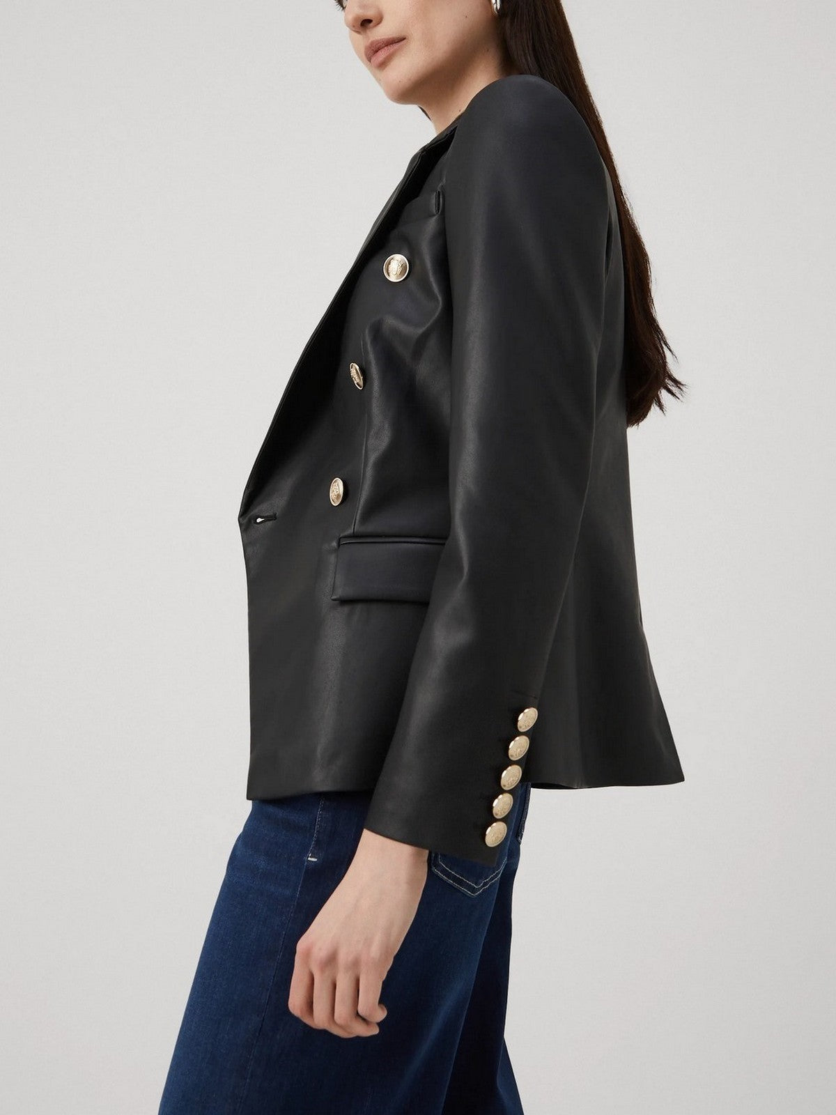 MARCIANO Giubbino Donna Pamela Pu Leather Bl 4YGN14 7114A JBLK Nero gioboutiqueweb