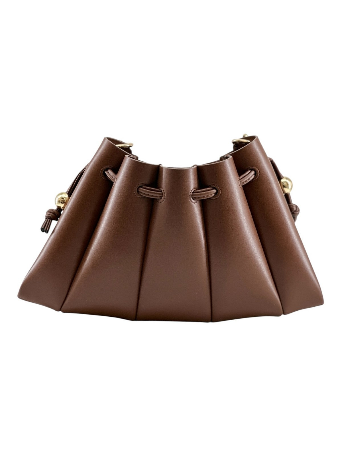 THEMOIRè Calipso crossbody fabric bag brown eco-friendly design