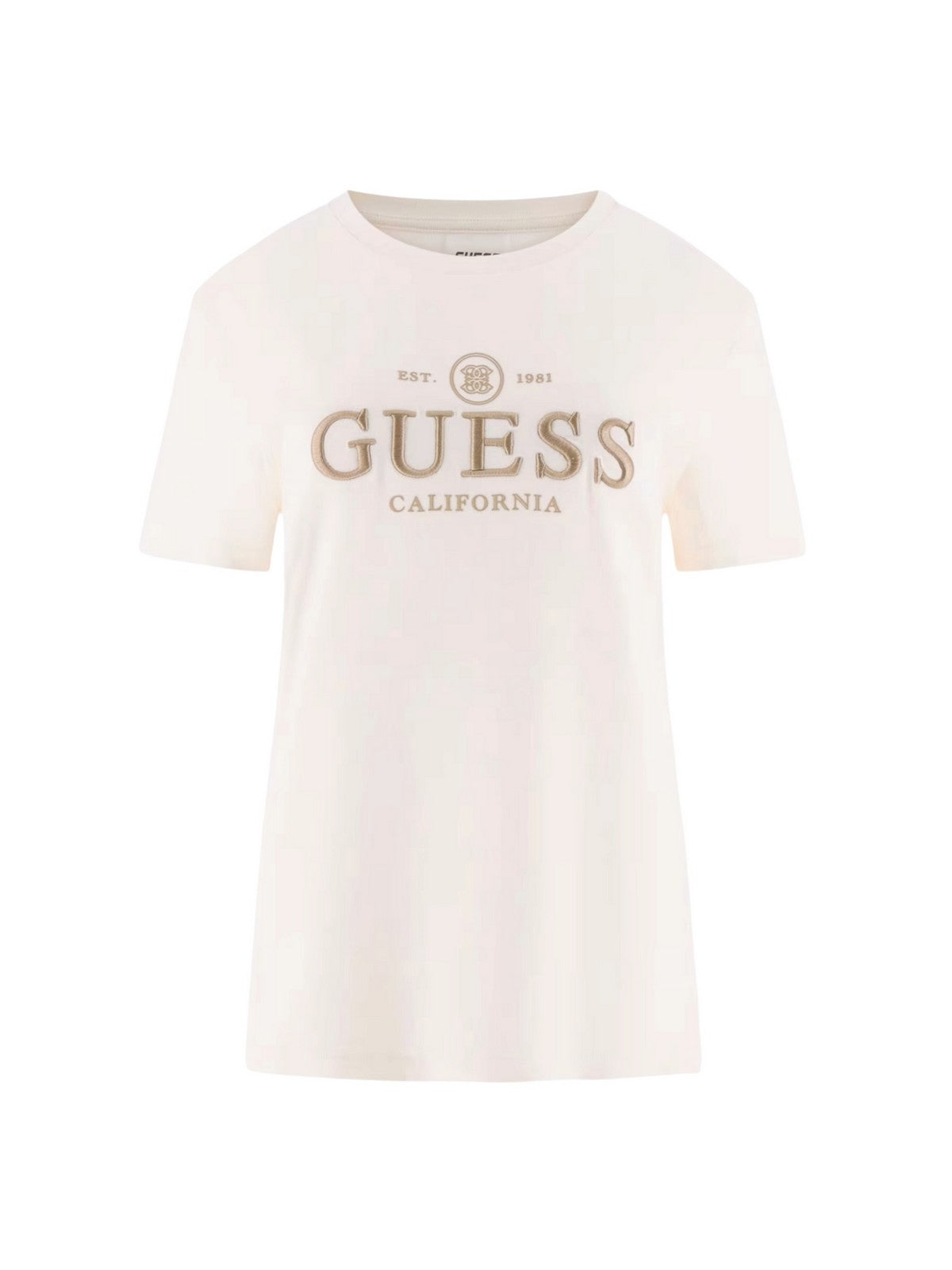 GUESS SPORT T-shirt Donna ARABELLA CN SS T-SHIRT V6RI06 KD741 G027 WHITE GLAM