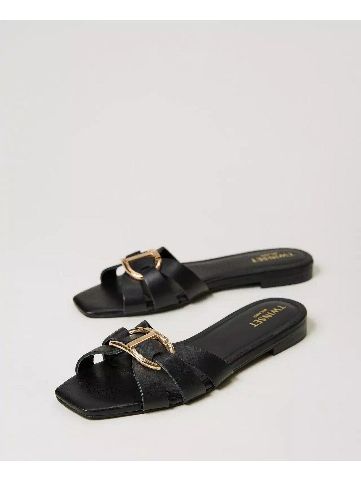 Twinset Ciabatta Donna 241TCT120 00006 Negro