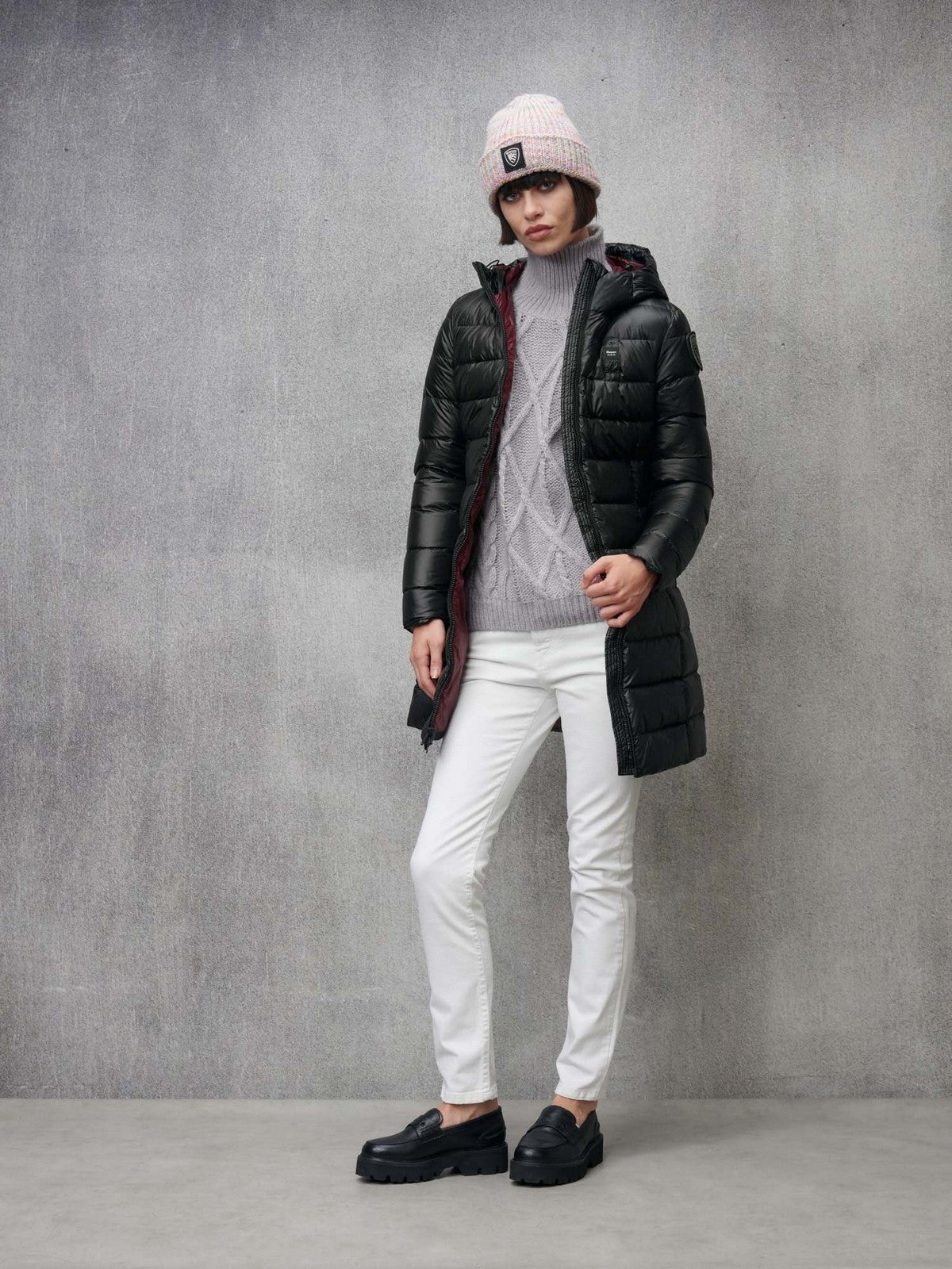 BLAUER Piumino Donna AGNES 24WBLDK03037 006950 999RD Nero gioboutiqueweb