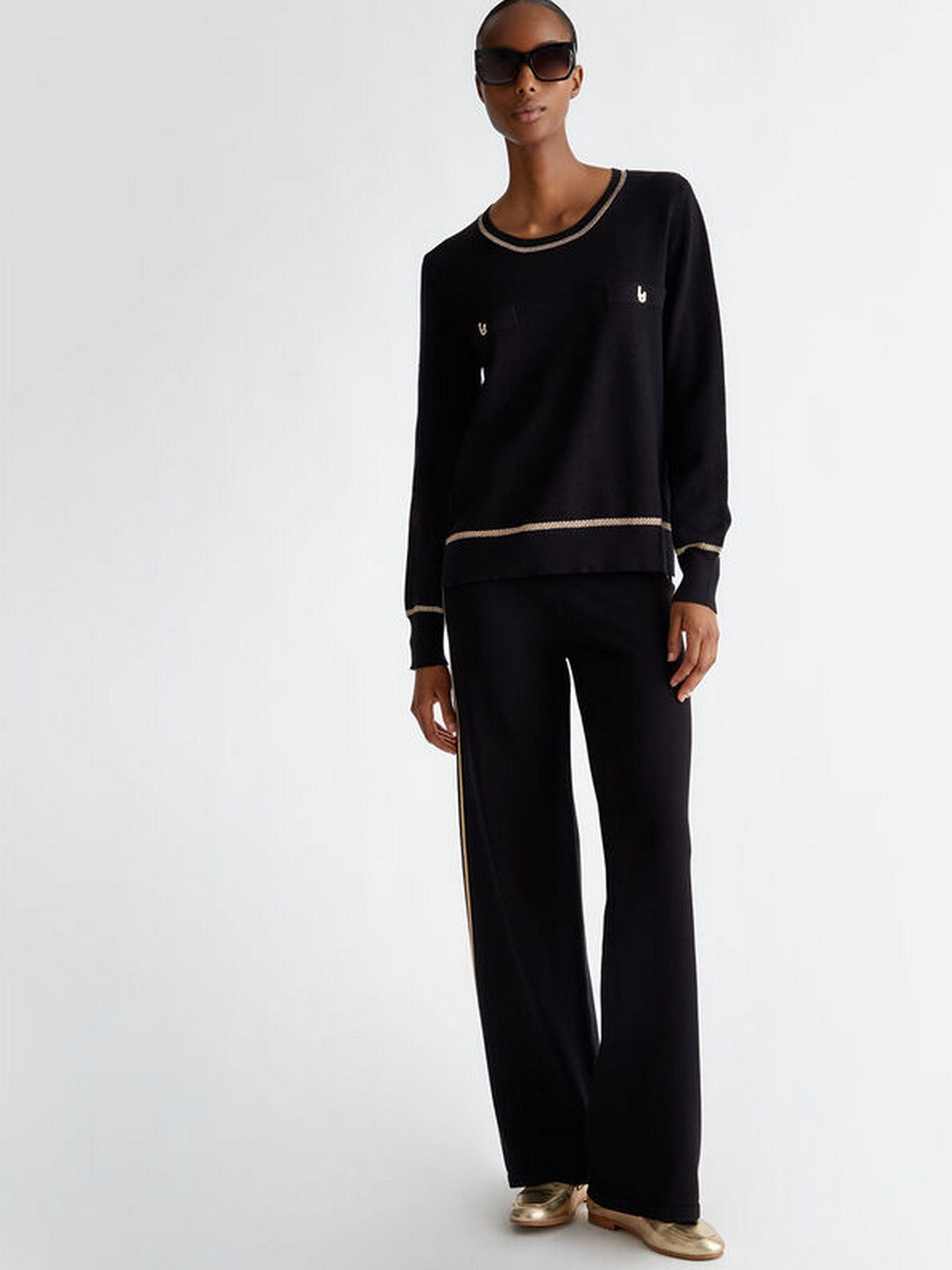 LIU JO SPORT Maglieria Donna TF4166MS75L A4268 Nero gioboutiqueweb