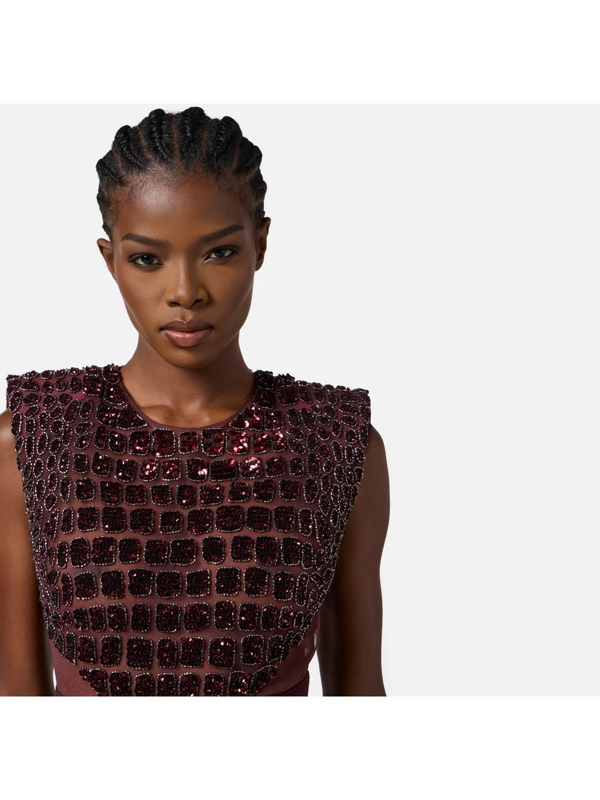 ELISABETTA FRANCHI Abito Donna AB83457E2 EA4 MERLOT gioboutiqueweb