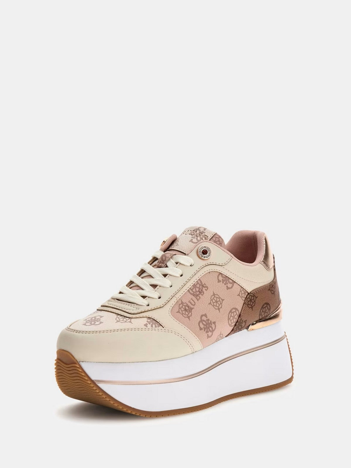 GUESS Sneaker Donna Camrio7 FLTCAM FAL12 MAUVE Beige gioboutiqueweb