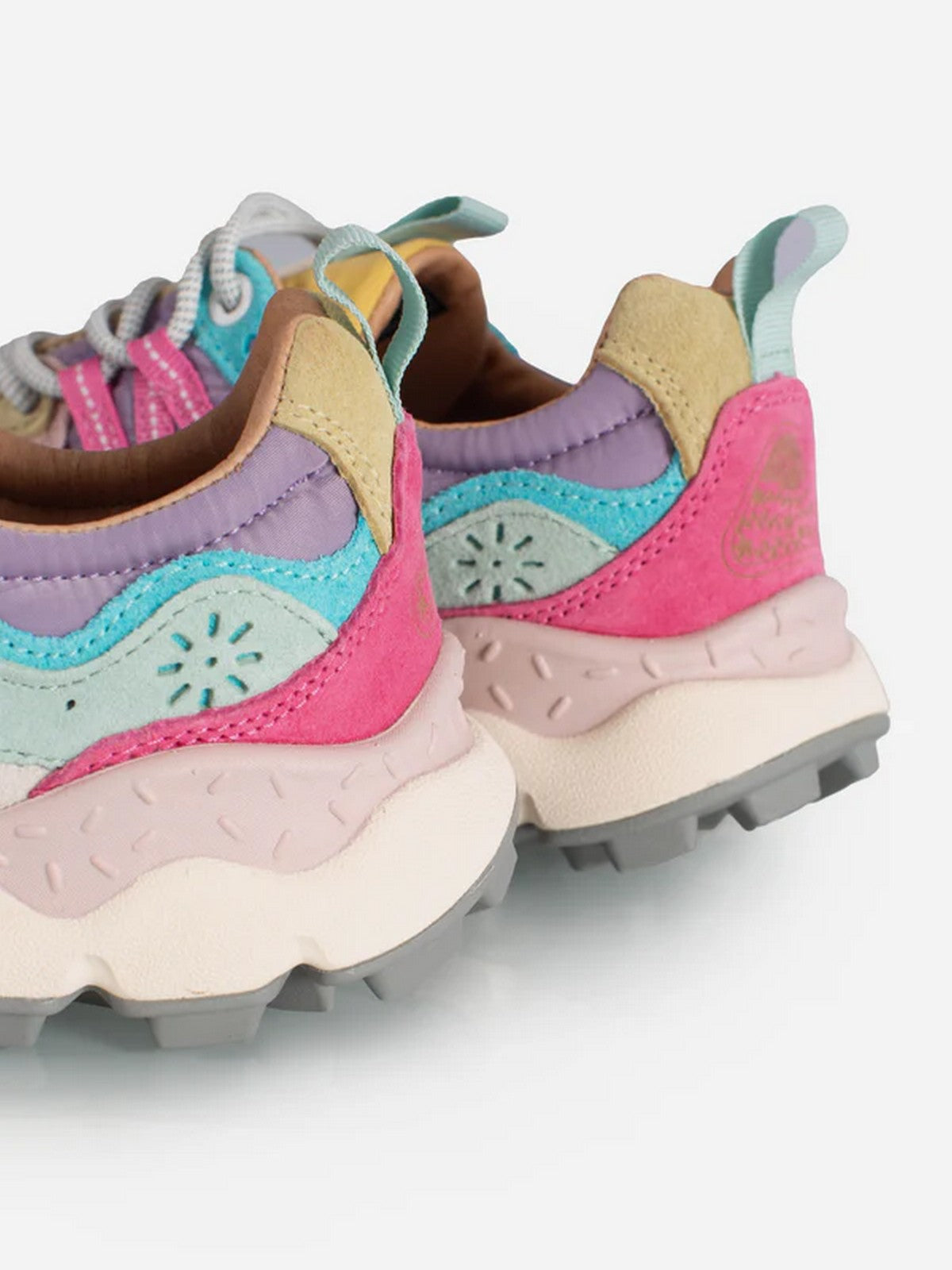 FLOWER MOUNTAIN Sneaker Donna YAMANO 3 WOMAN 2017817-01-1H07 PINK-OCHER-LIGHT PINK