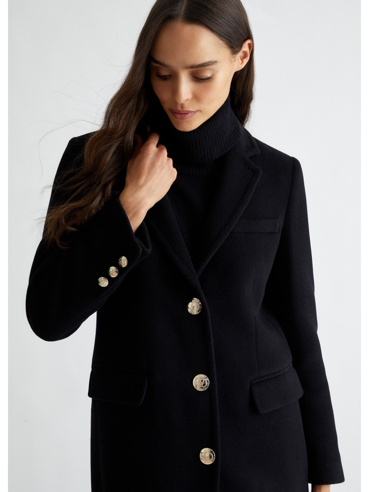 LIU JO BLACK Cappotto Donna CF4333T2583 22222 Nero gioboutiqueweb