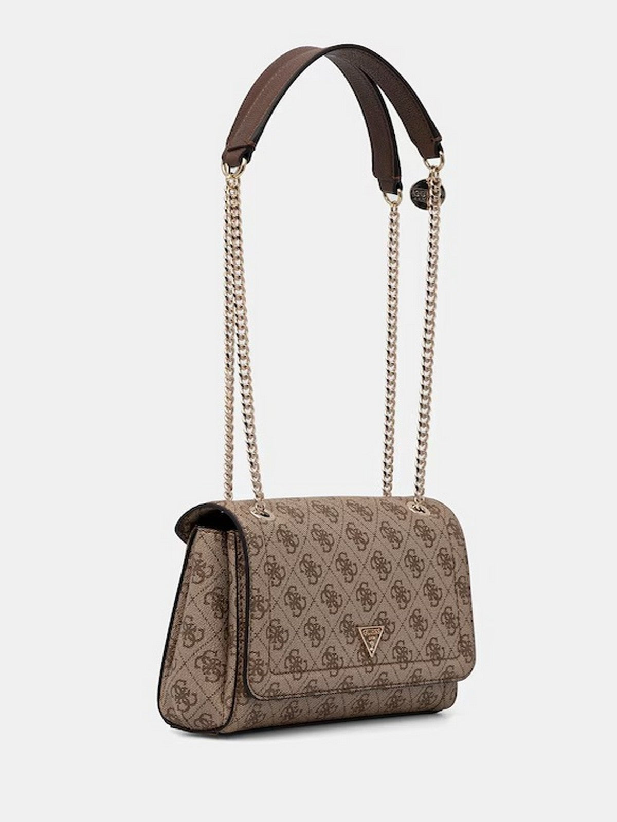 GUESS Borsa Donna NOELLE II CNVRTBLE XBODY FLAP HWBG96 72210 LGW LATTE LOGO/BROWN