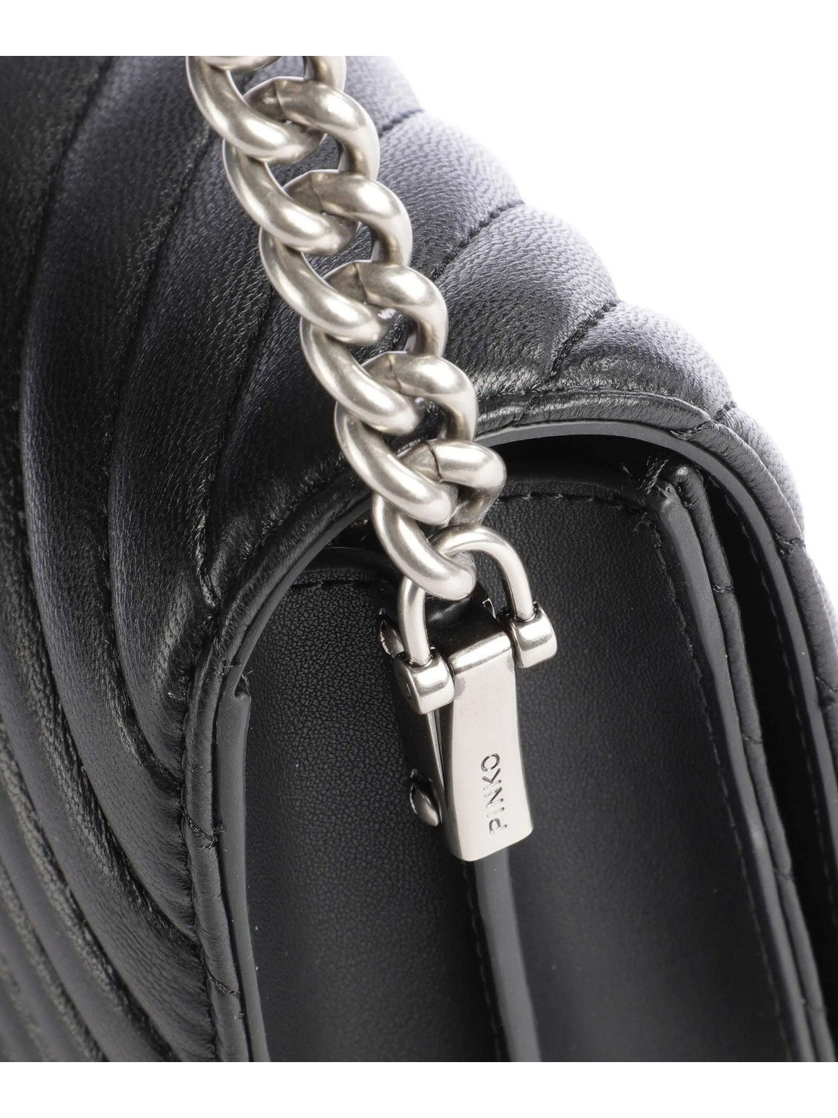 PINKO Borsa Donna Love Click Mini Sheep Nappa Ch 100067-A0GK Z99O Nero gioboutiqueweb