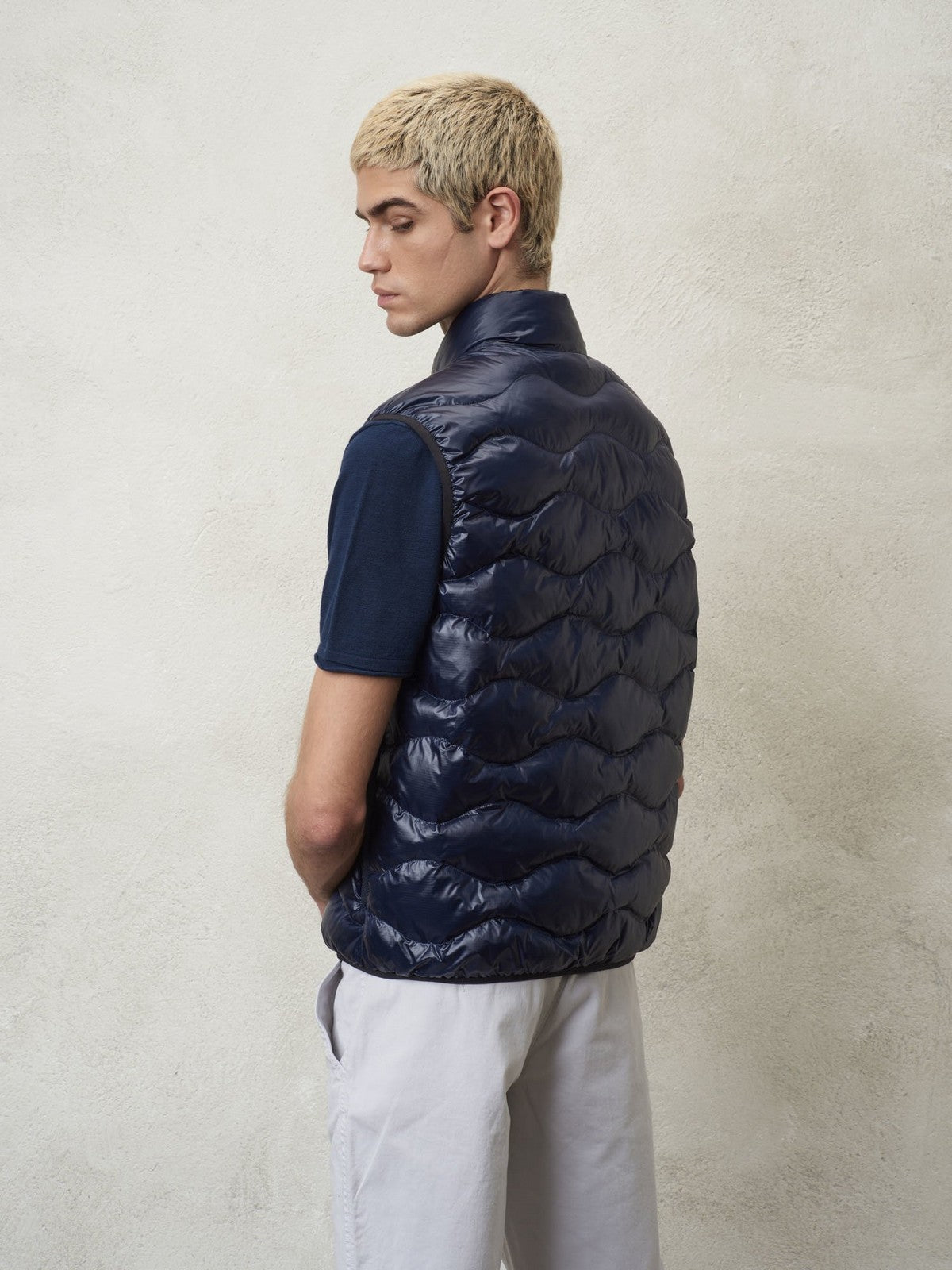 BLAUER Gilet Uomo 24SBLUX02058 005958 888 Blu gioboutiqueweb