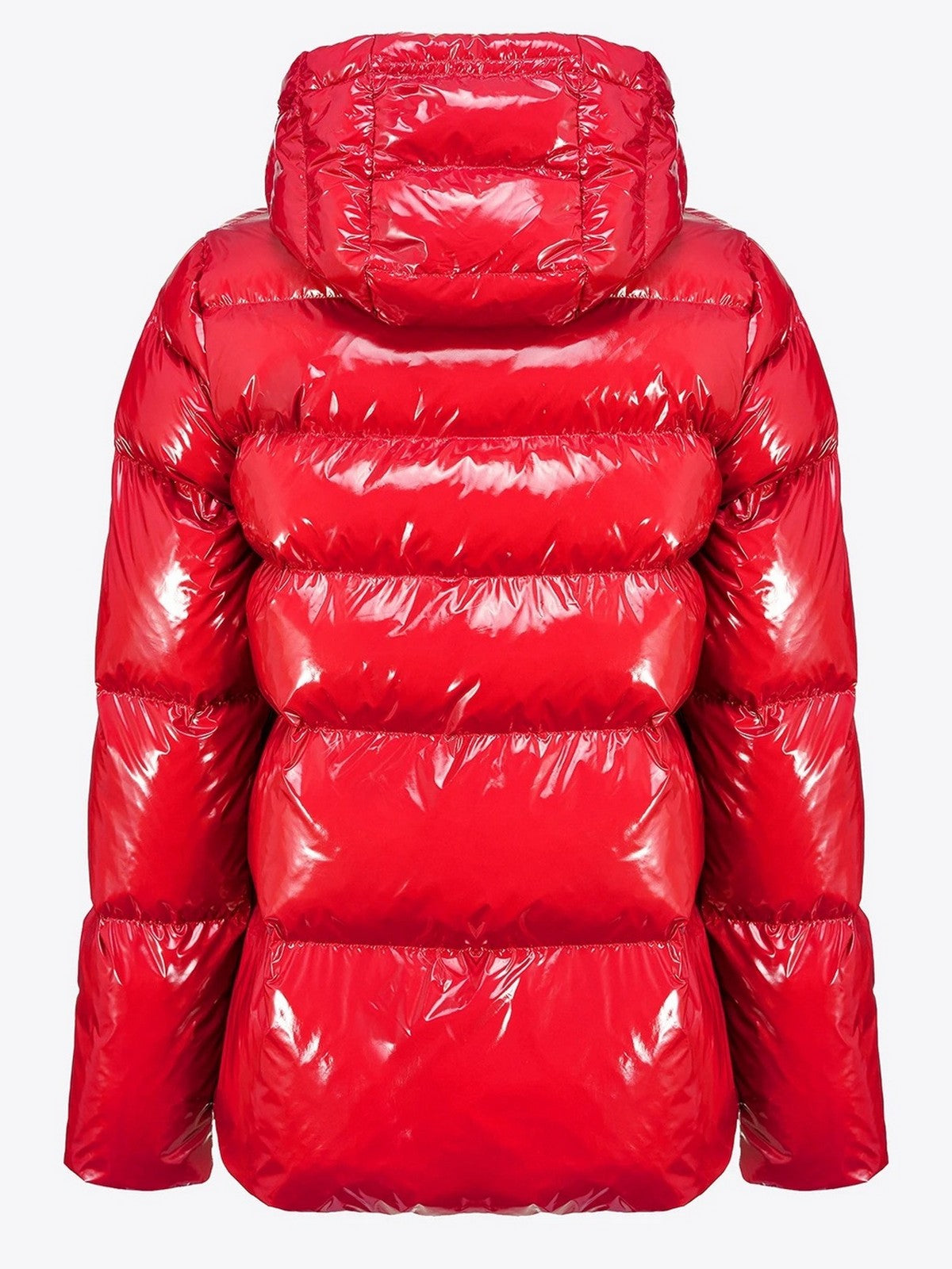 PINKO Piumino Donna Eleodoro Caban Crystal Nylon C 101597-A11K RA1 Rosso gioboutiqueweb