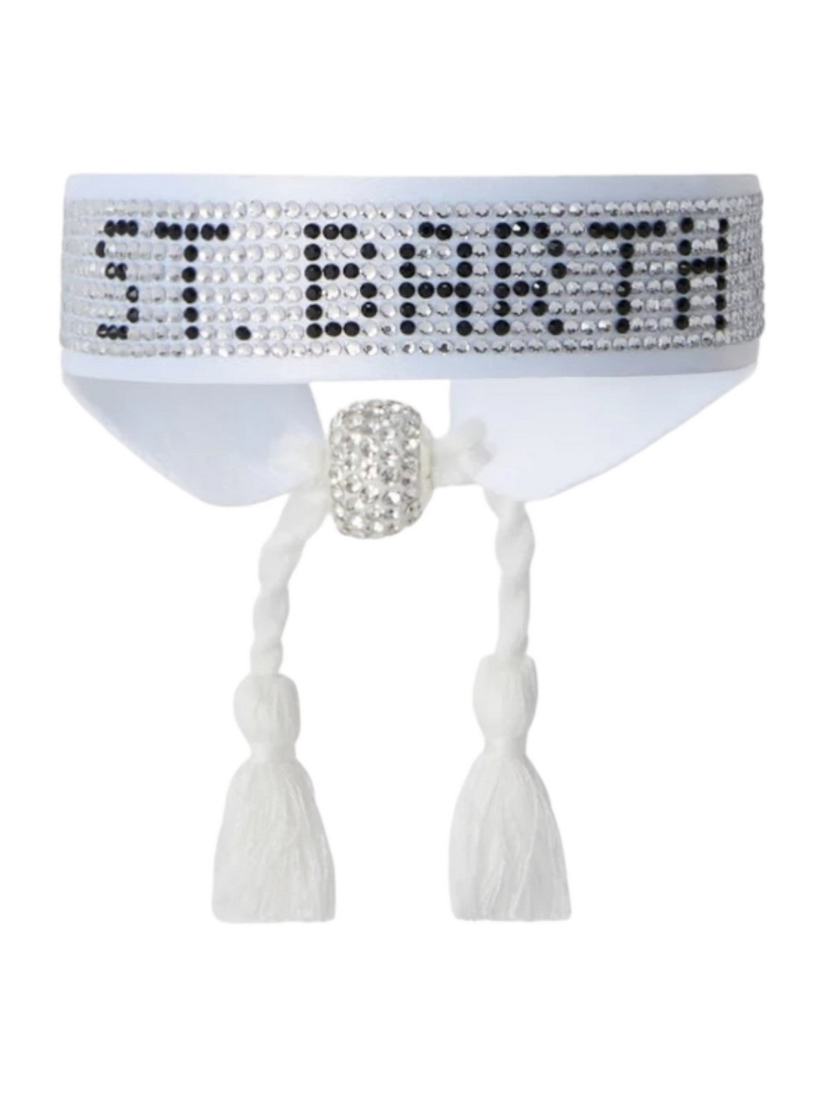 MC2 SAINT BARTH Bracciale Unisex adulto STRASS BRACELET 02825L SB 10 WHITE