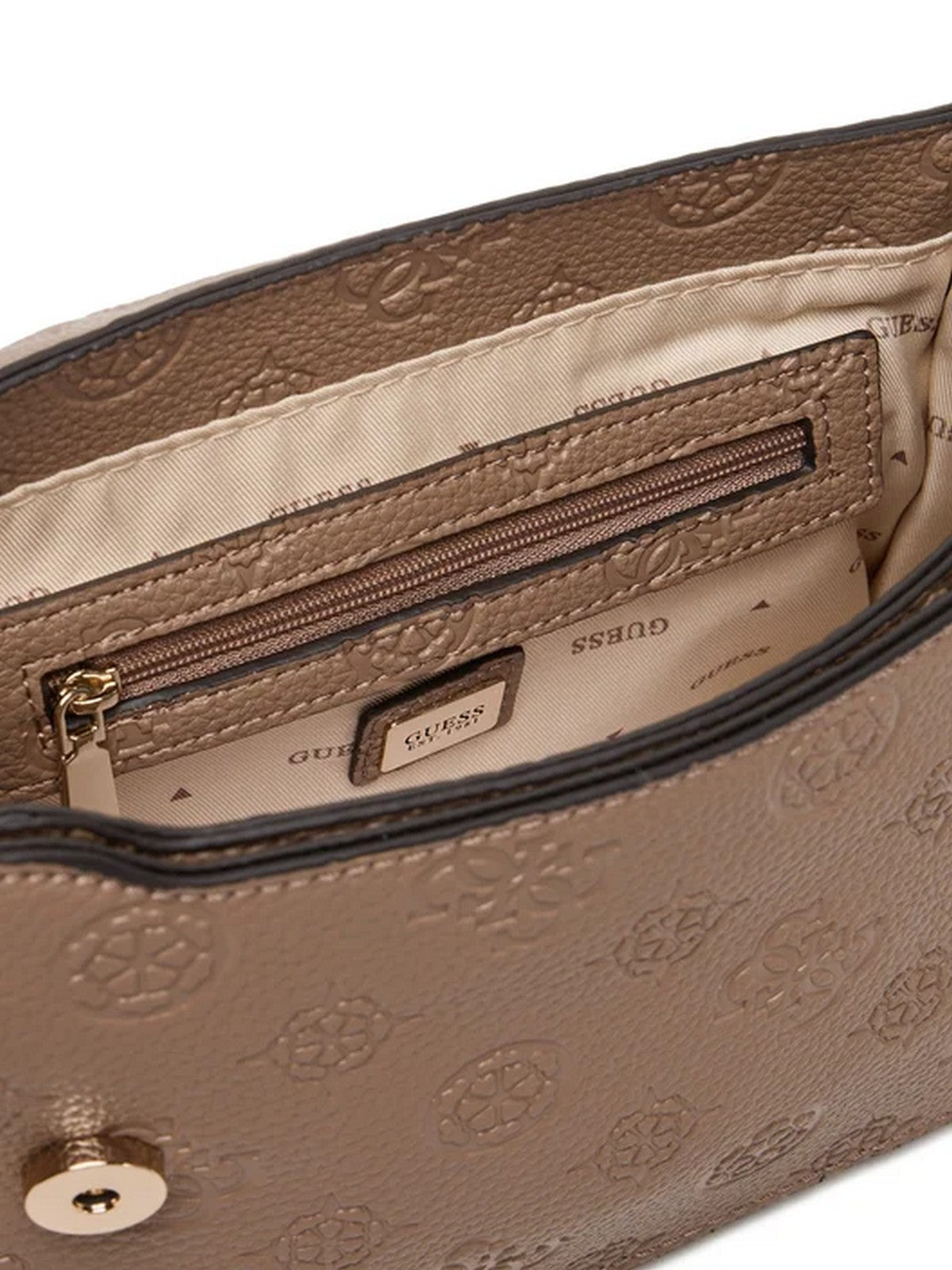 GUESS Borsa Donna CRESIDIA II CNVRTBL XBODY FLAP HWPD98 88210 DKO DARK TAUPE LOGO