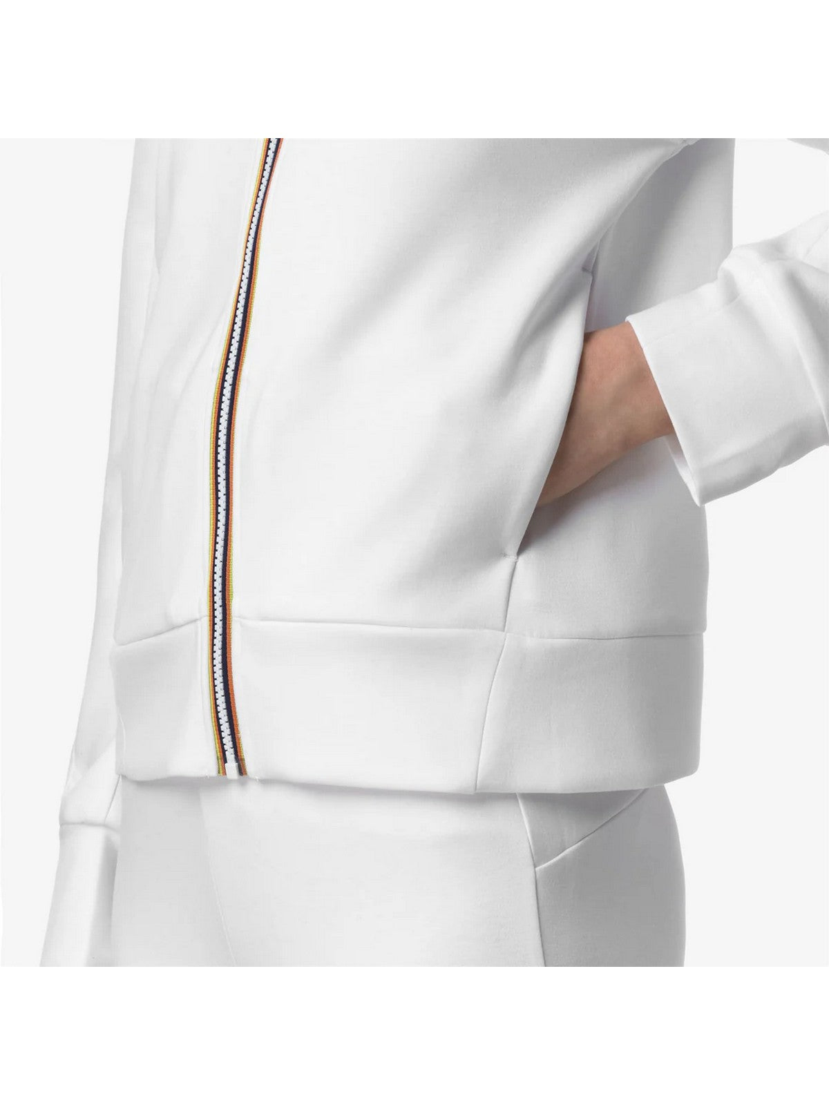 K-WAY Felpa Donna DIVINE LIGHT SPACER K2132CW 001 Bianco gioboutiqueweb