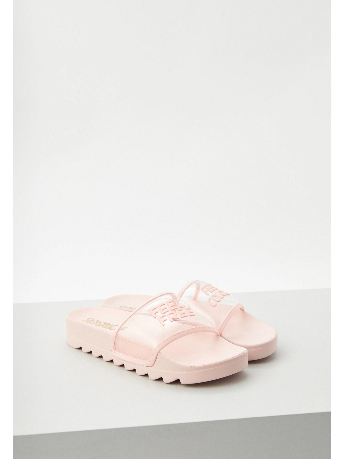 Couleurs de Californie Ciabatta Woman Slide sur Plexi HC.Jinfy407 Fpin Rosa