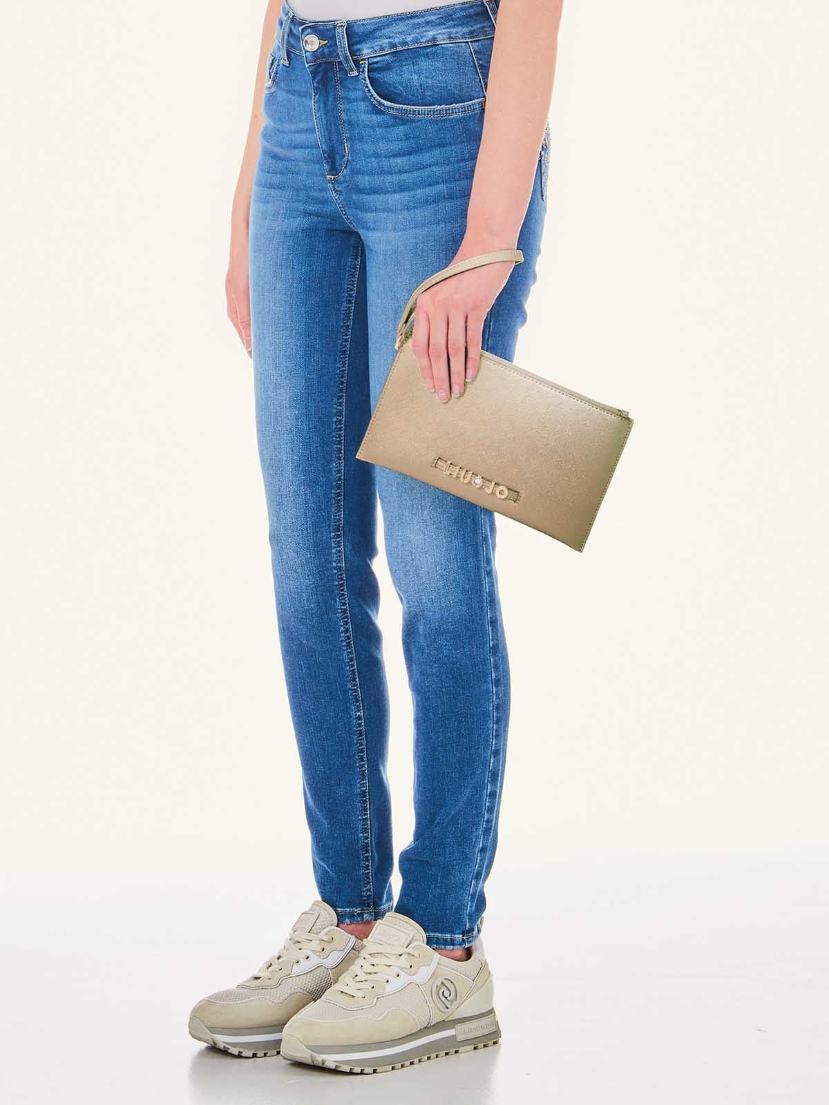 LIU JO ACCESSORIES Pochette Donna AA4108E0087 00529 Oro gioboutiqueweb