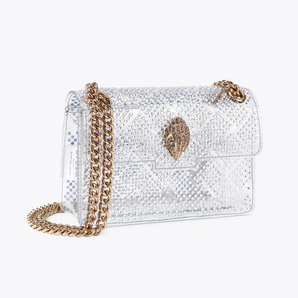 KURT GEIGER Borsa Donna 690-VINYL MINI KENSINGTON H 5380615999 WHITE/COMB WHITE/COMB