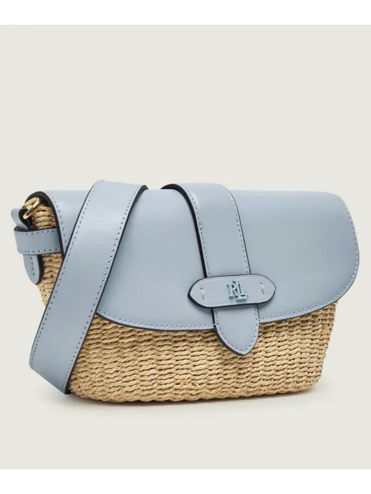 LAUREN RALPH LAUREN Borsa Donna LYNDEN-SHOULDER BAG-SMALL 431P10158 003 NATURAL/ALPINE BLUE