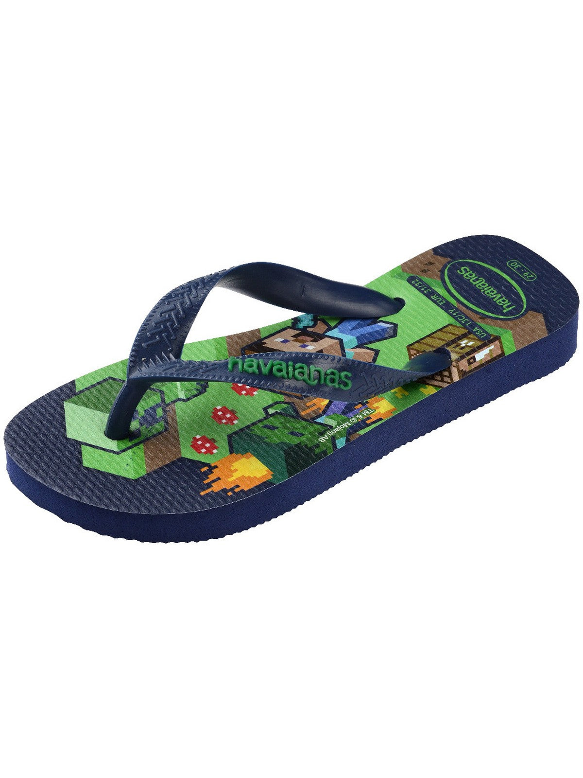 HAVAIANAS Infradito Bambini e ragazzi Hav. Kids minecraft 4145125.0555 Blu gioboutiqueweb